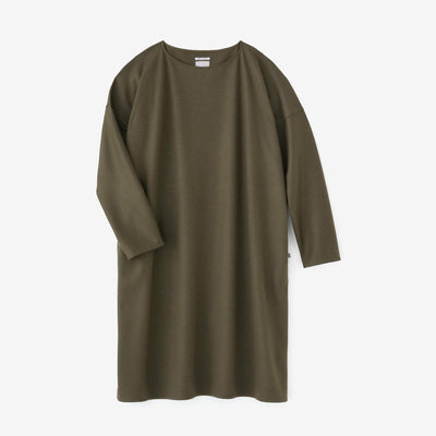 울 혼합펀치 로마 보트 넥 l/s 드레스/umimatsucha