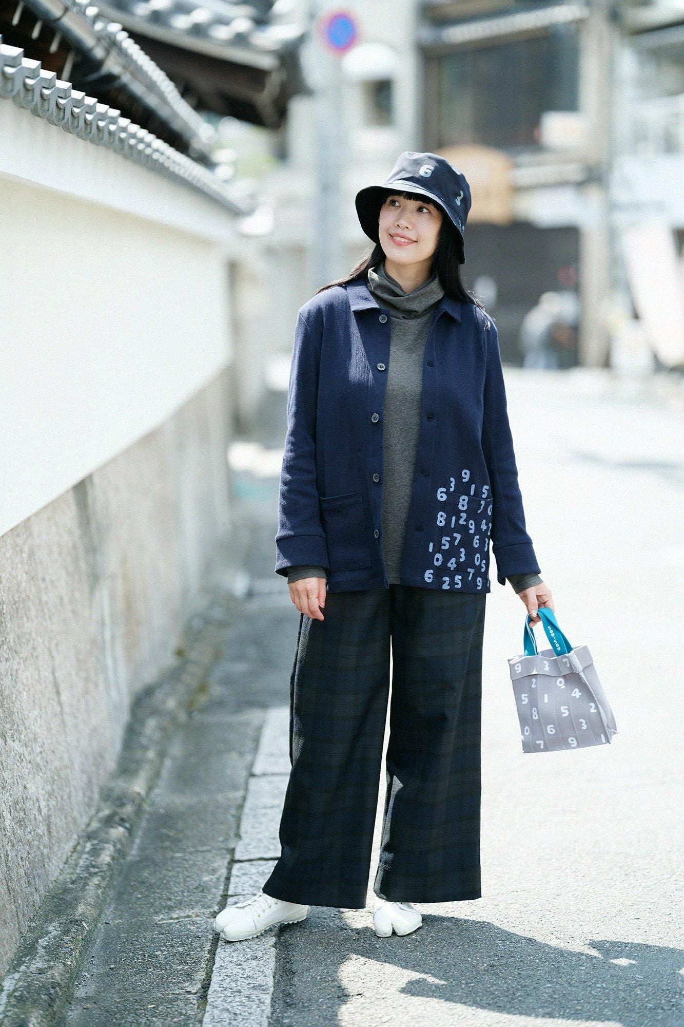 Twist Turtle Neck Shirt L/S / Grey Ink