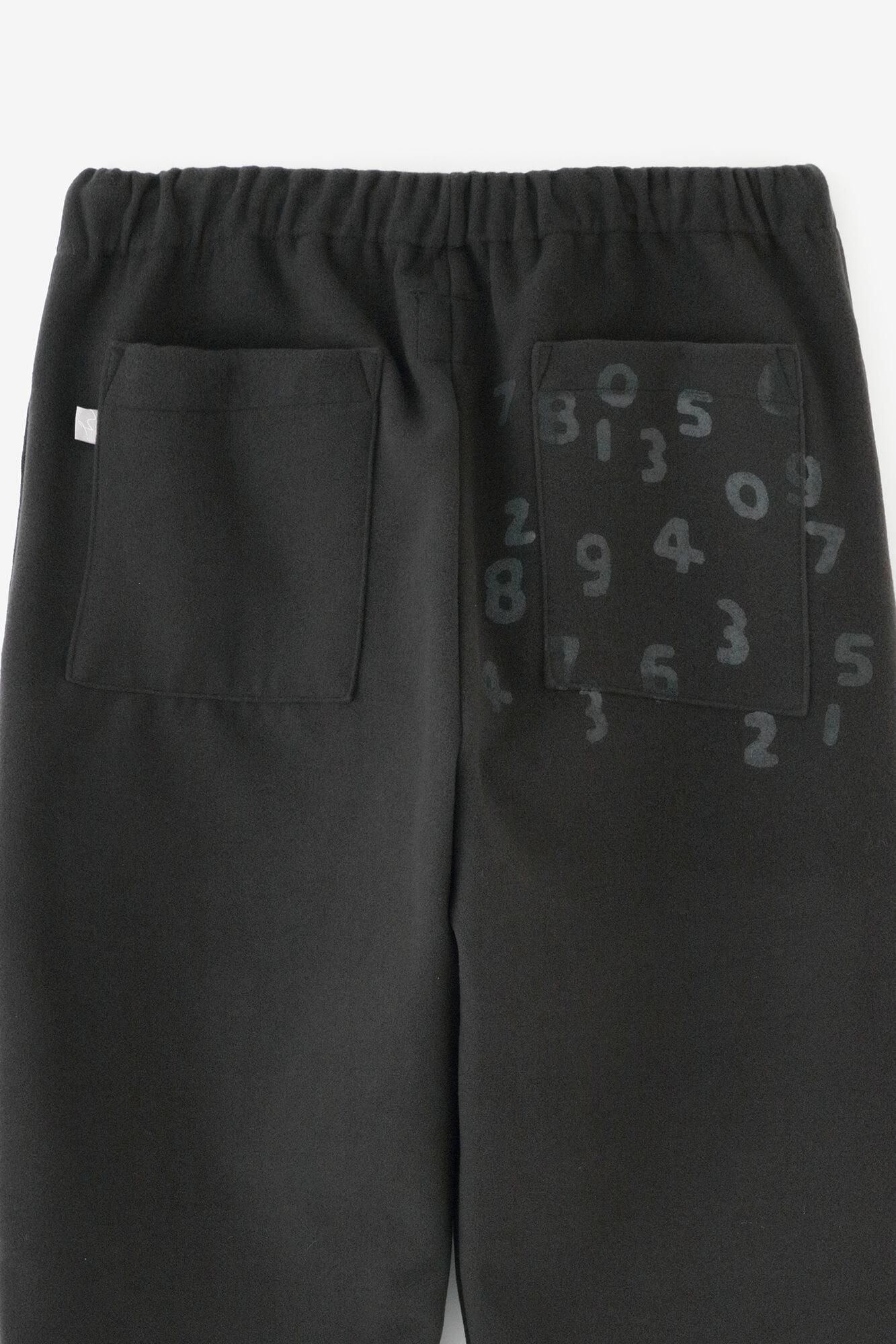 Melton Easy Tapered Pants / Dark Grey