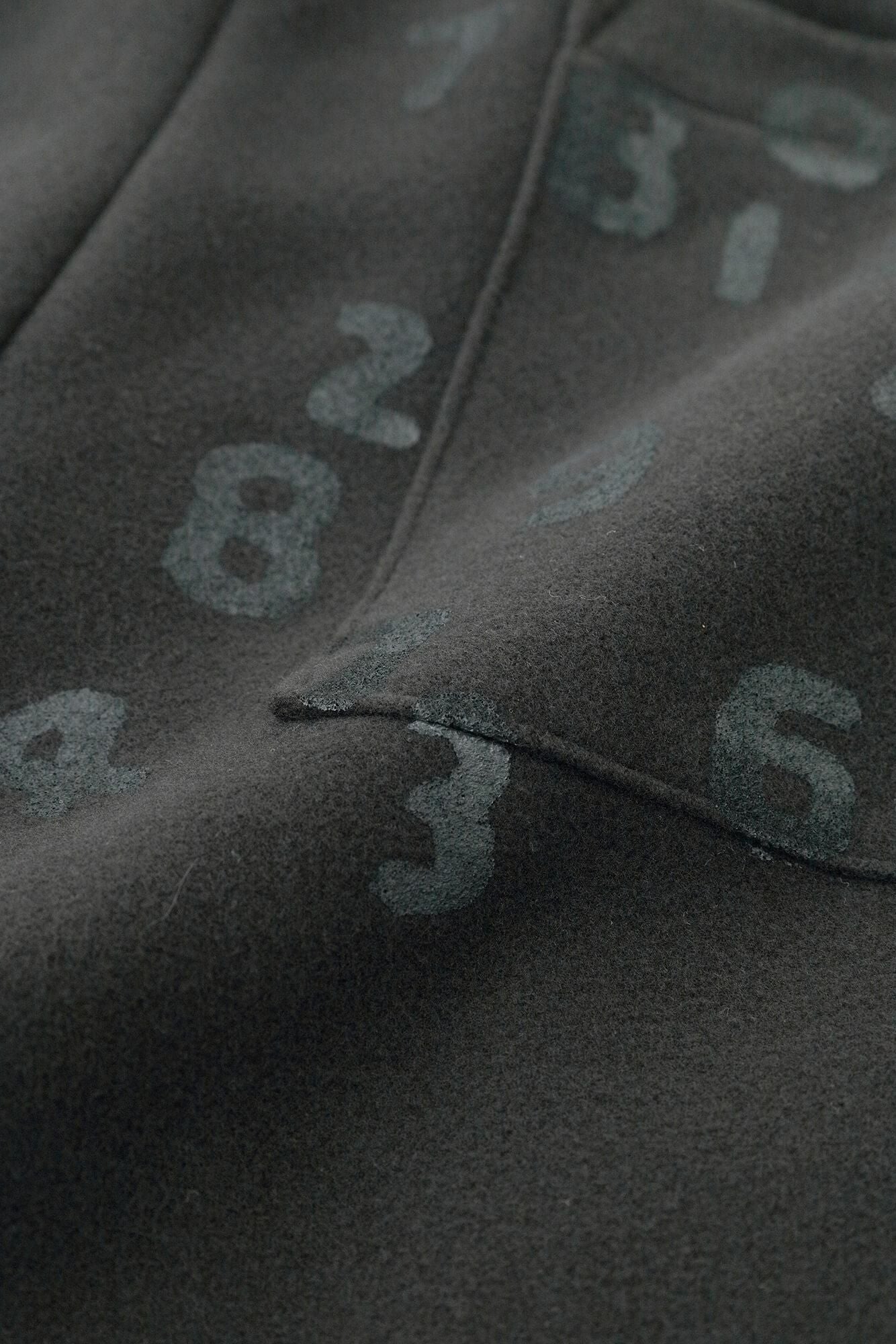 Melton Easy Tapered Pants / Dark Grey