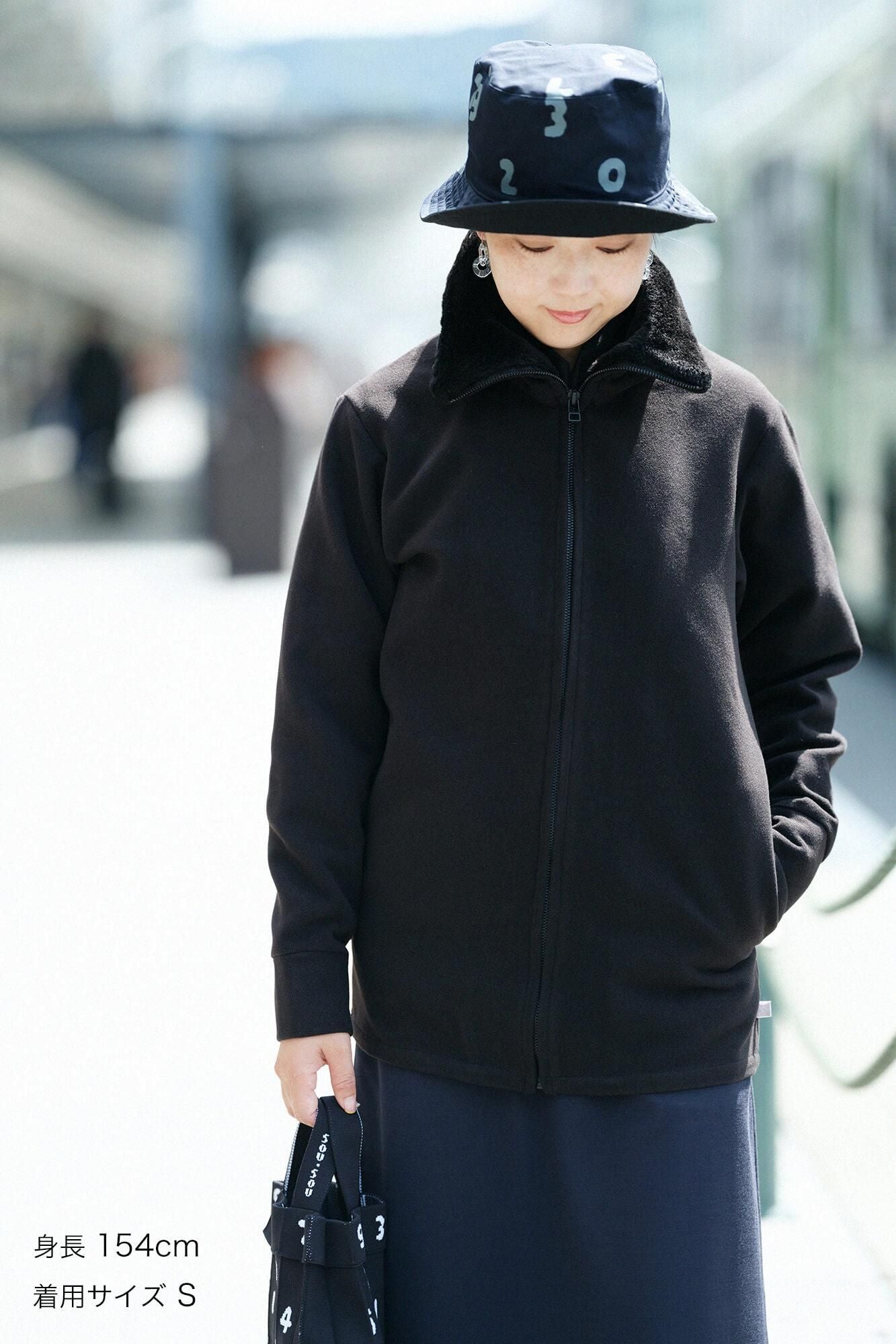 【官網限定】麥爾登立領外套/黑色× SO-SU-U十數