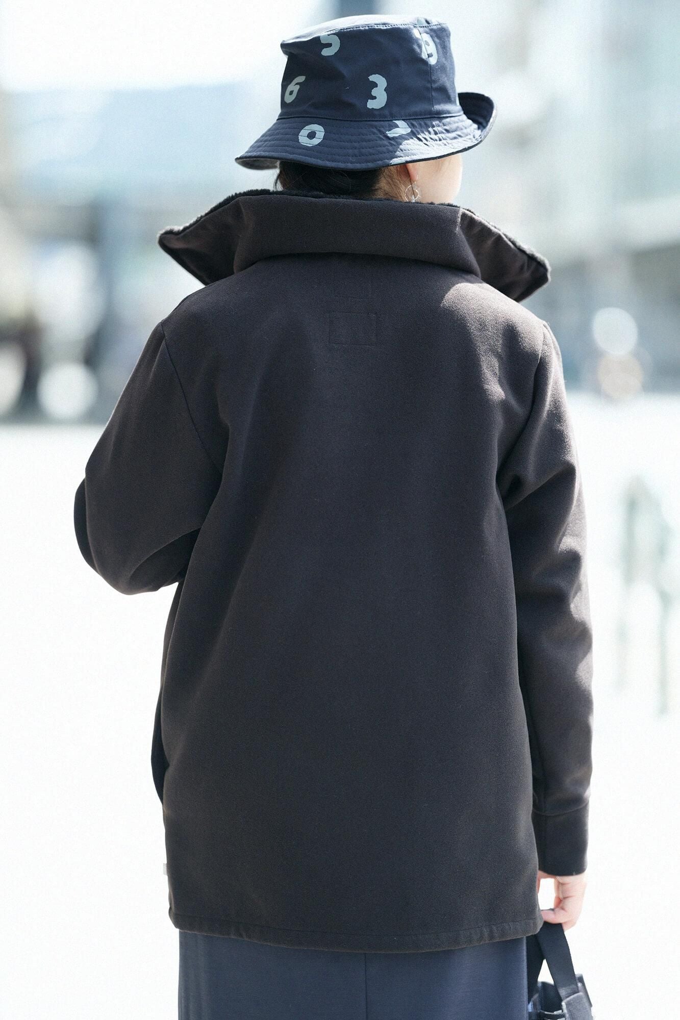 【官網限定】麥爾登立領外套/黑色× SO-SU-U十數