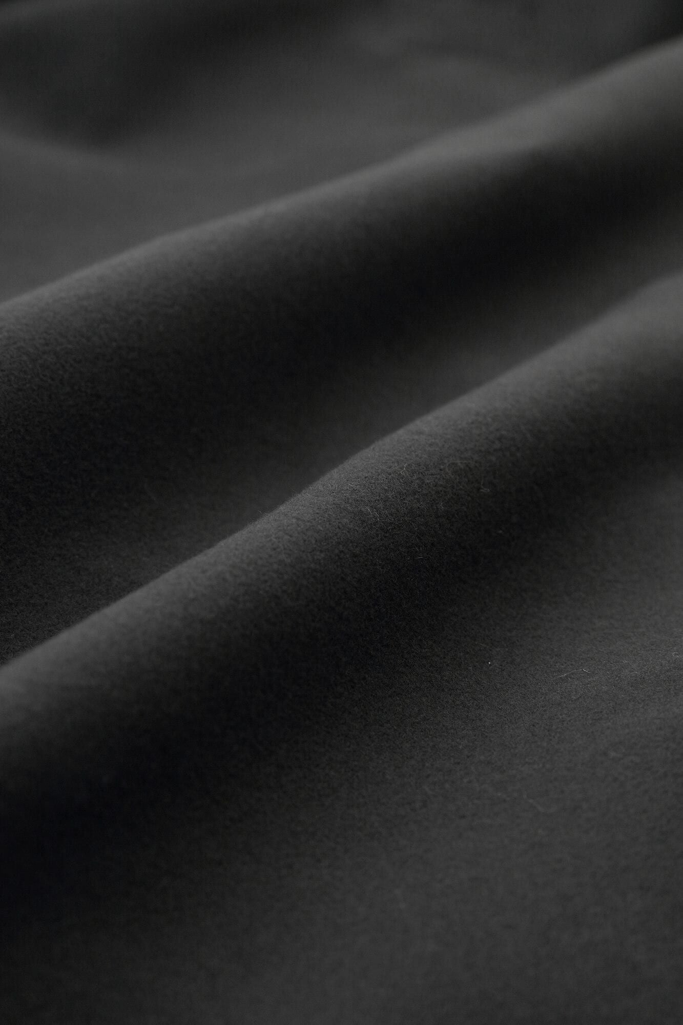 【net limited】Melton High-neck Blouson / Dark Grey × SO-SU-U