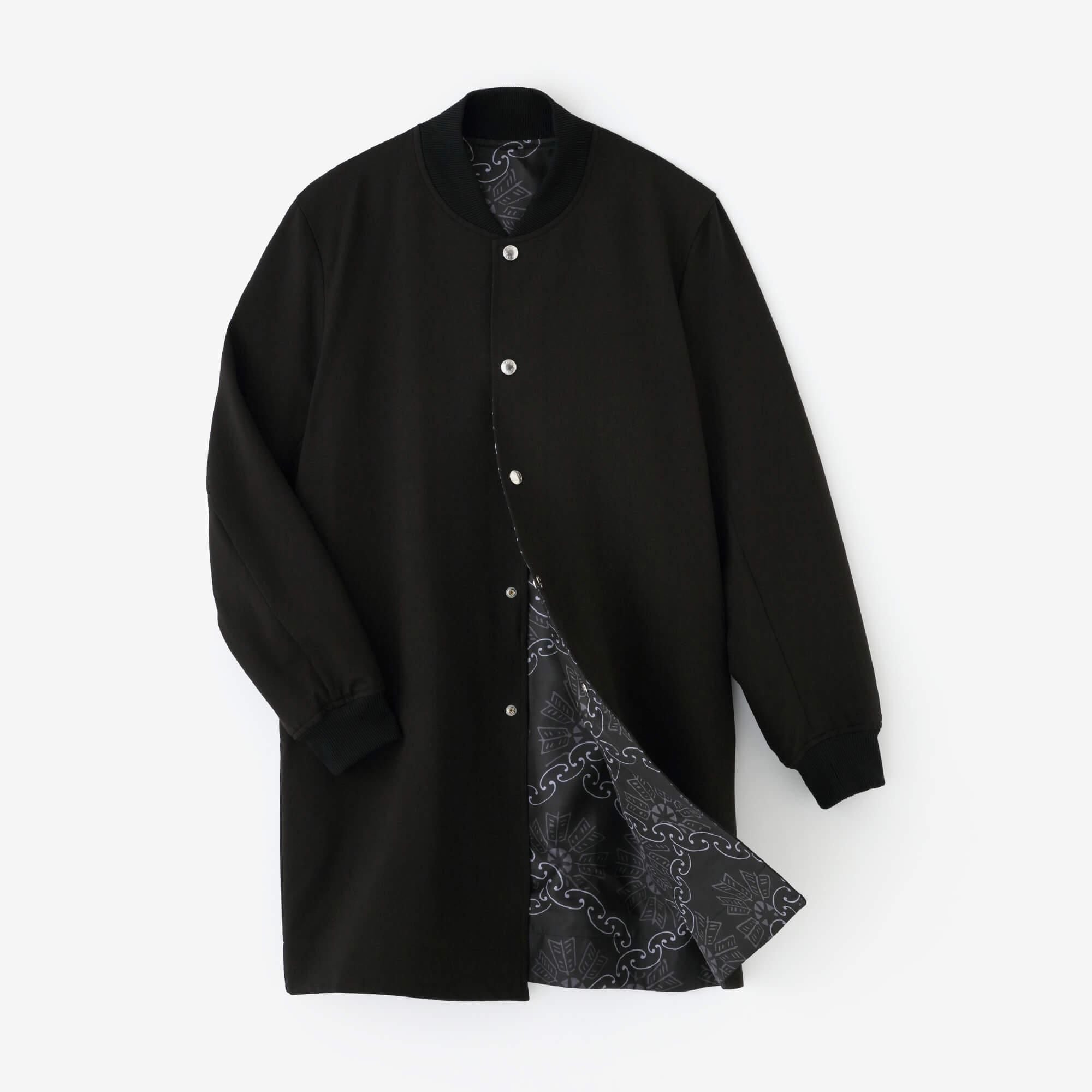 net限定】リバーシブルブルゾン／濡羽色（ぬればいろ）×環繋ぎ