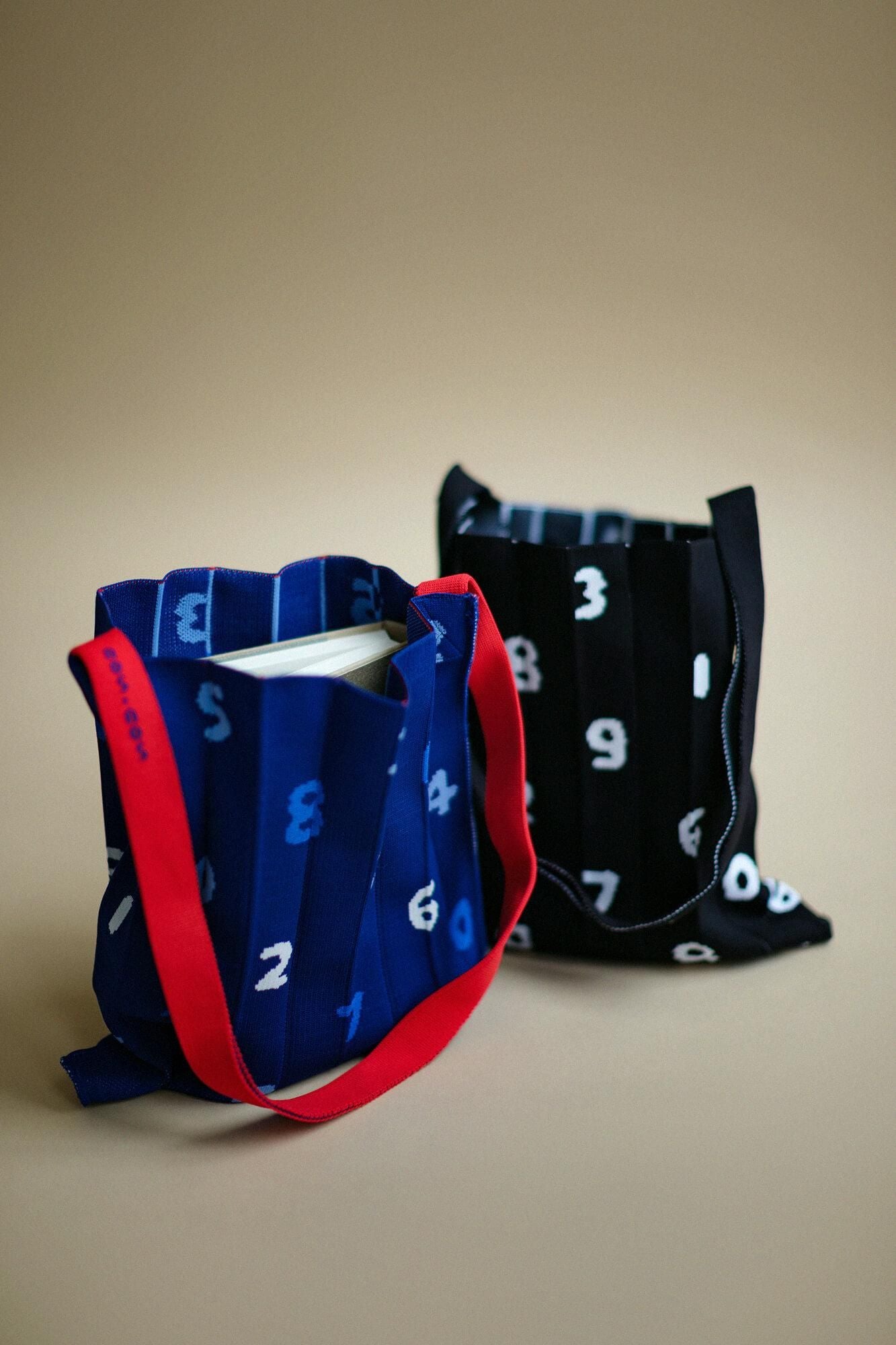 SOU・SOU×KNT365針織包 Knitty／SO-SU-U十數寶藍色
