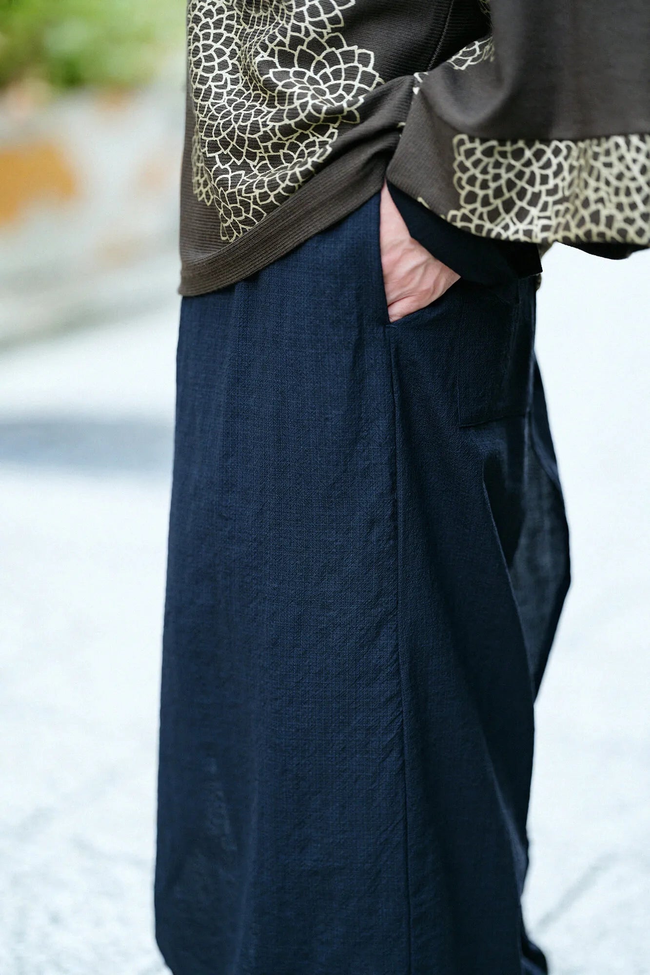 【net limited】Imported Combed Yarn (ha minds old time with lei So-mo ) Wrap Harem Pants (ha Mikan Skirt lei Pants and Skirts ) / Black Blue)
