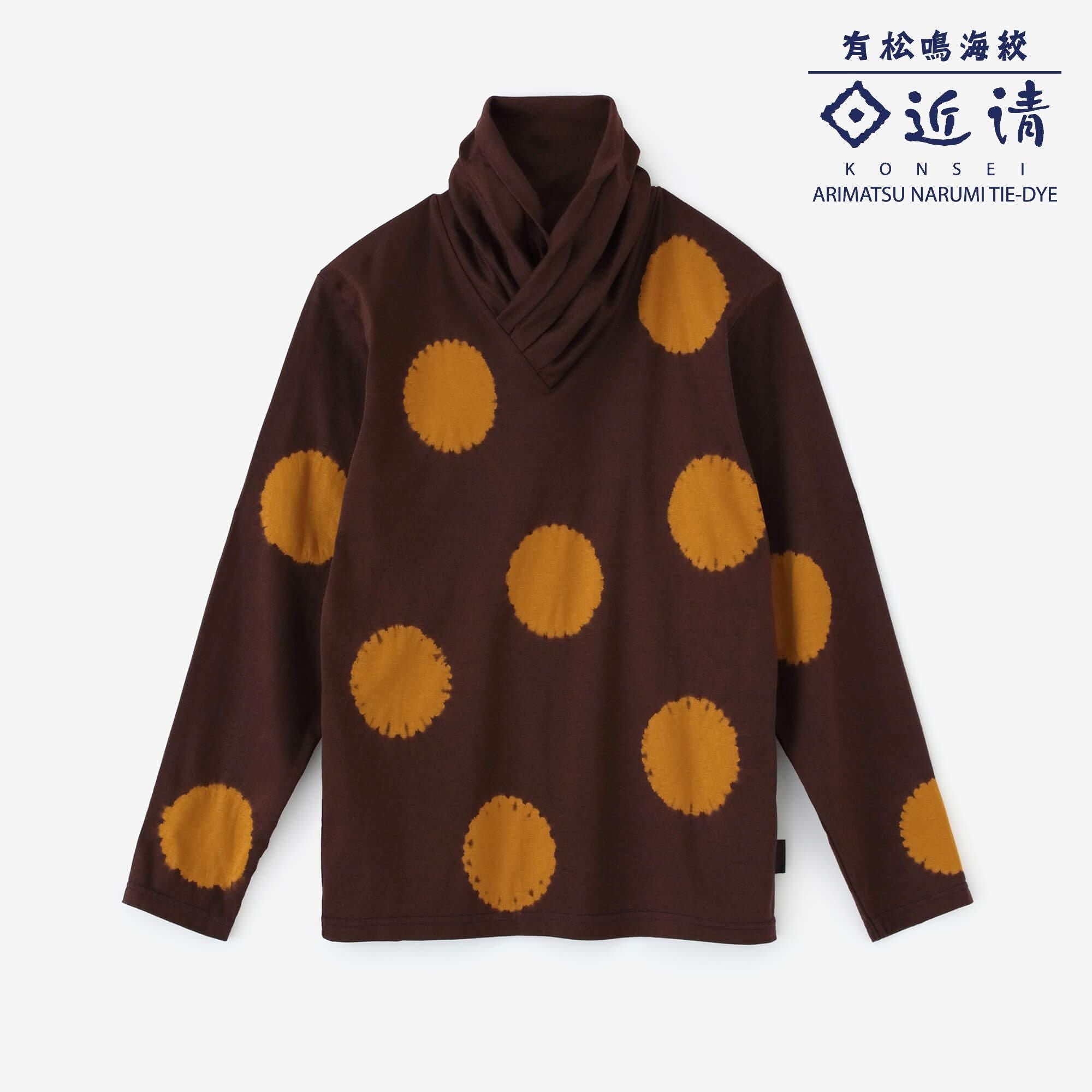 SOU-SOU 近清絞り 麻 きさらぎ／水玉大（みずたまだい） オレンジ 近清絞り 麻 はつき／水玉大（みずたまだい） 濡羽色（ぬれ