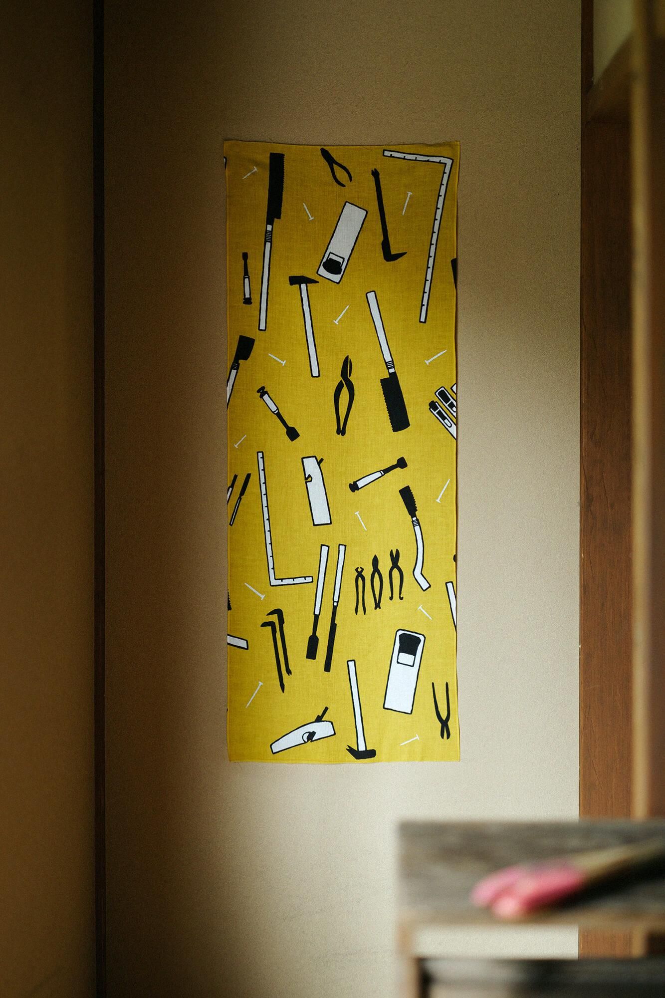 Outils de tenugui textile en coton / menuiserie