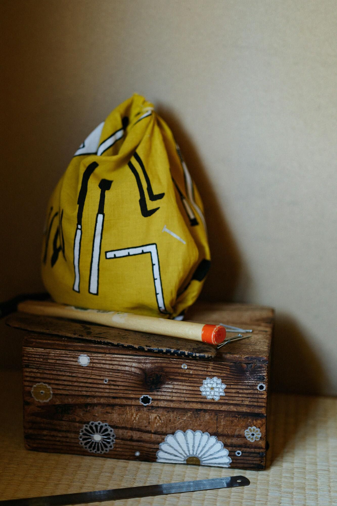 Outils de tenugui textile en coton / menuiserie