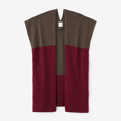 SOU・SOU× 알파 캐시미어 혼합 직사각형 원피스(Choho Ikei)후타츠미 Gumi/Kugarashicha ×석류색