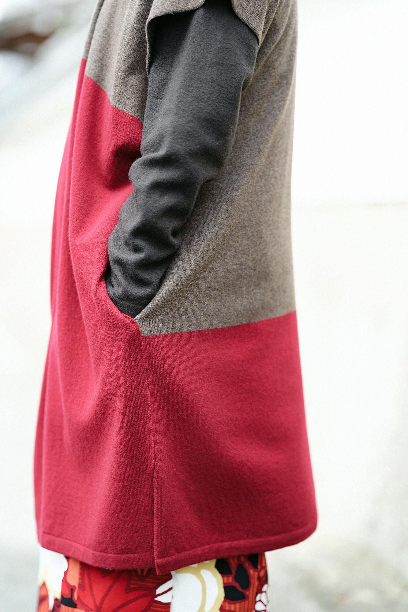 SOU・SOU×ALPHA カシミヤ混 長方形衣 SOU・SOU×ALPHA カシミヤ混 長方形衣（ちょうほいうけい）二つ身