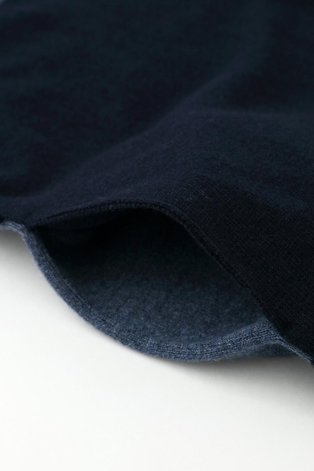 [Réservation] SOU・SOU×ALPHA Robe rectangulaire en mélange de cachemire (futatsumi) paire/noble souris x bleu foncé (*Expédition prévue vers le 25 novembre)