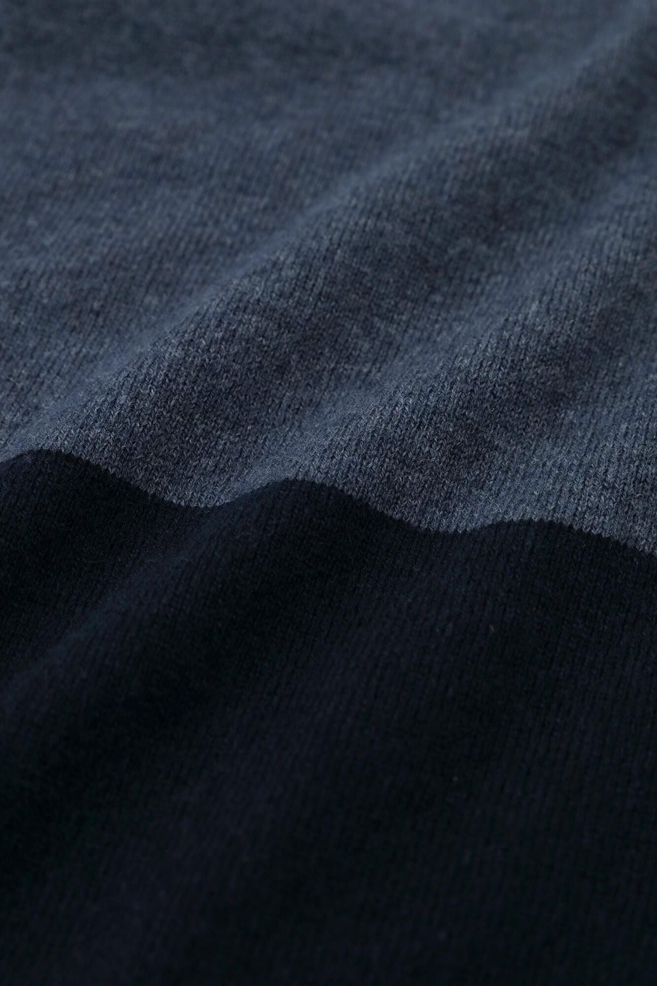 [Réservation] SOU・SOU×ALPHA Robe rectangulaire en mélange de cachemire (futatsumi) paire/noble souris x bleu foncé (*Expédition prévue vers le 25 novembre)