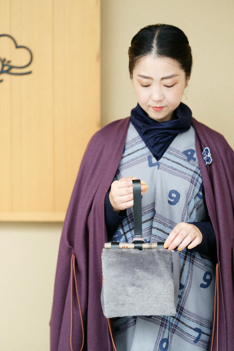 フェイクファー 道行小筥・がま口 大