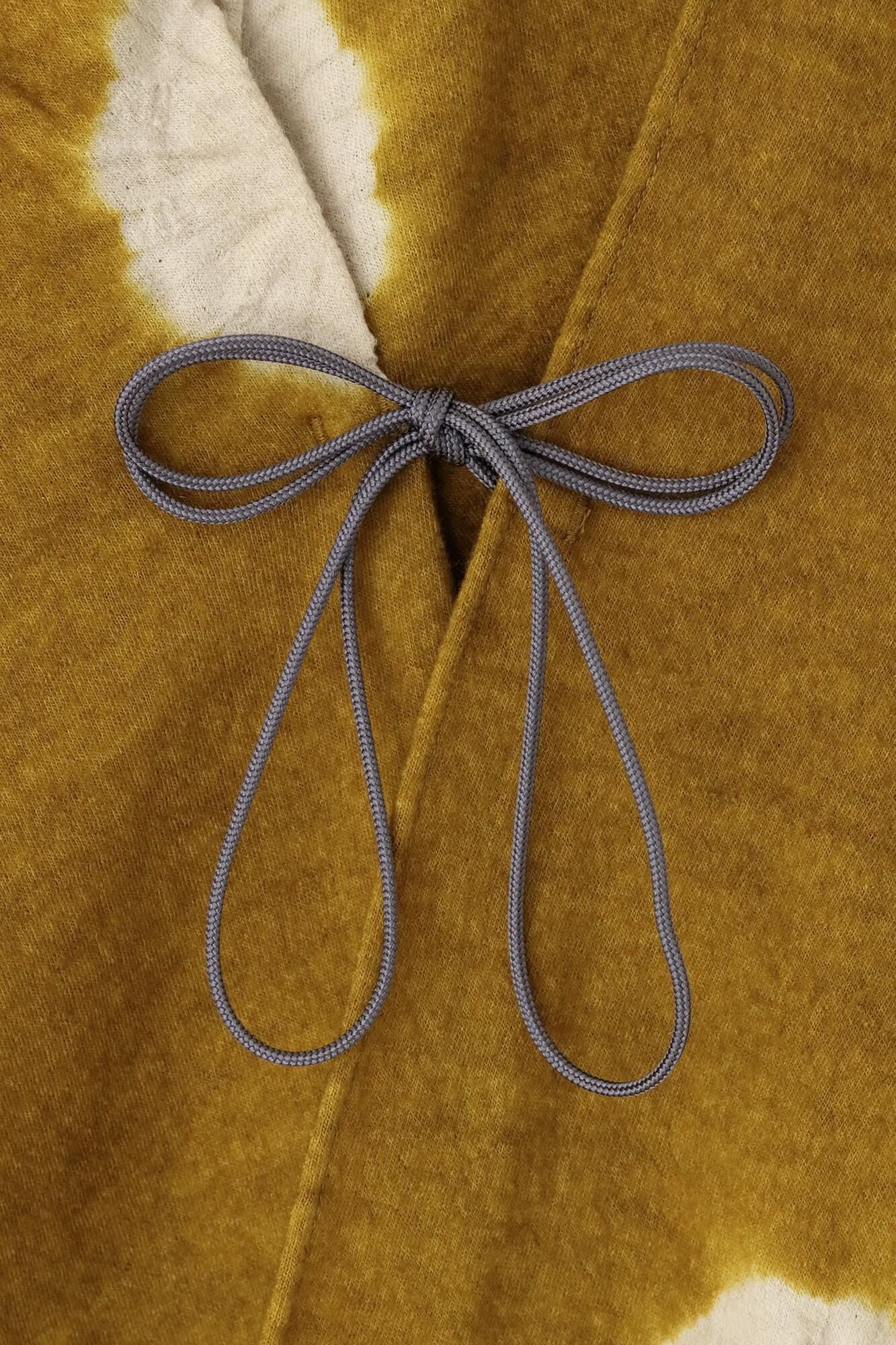 【net限定】近清絞り 梳毛（そもう） 強圧縮天竺（きょうあっしゅくてんじく） きさらぎ／水玉大（みずたまだい） 芥子色（からしいろ）×榛色（はしばみいろ）