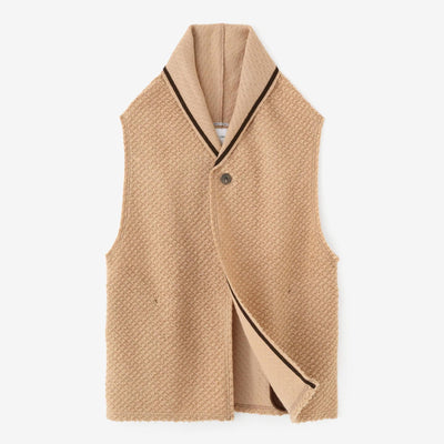 Pile Knit Saya Vest / Caramel Brown