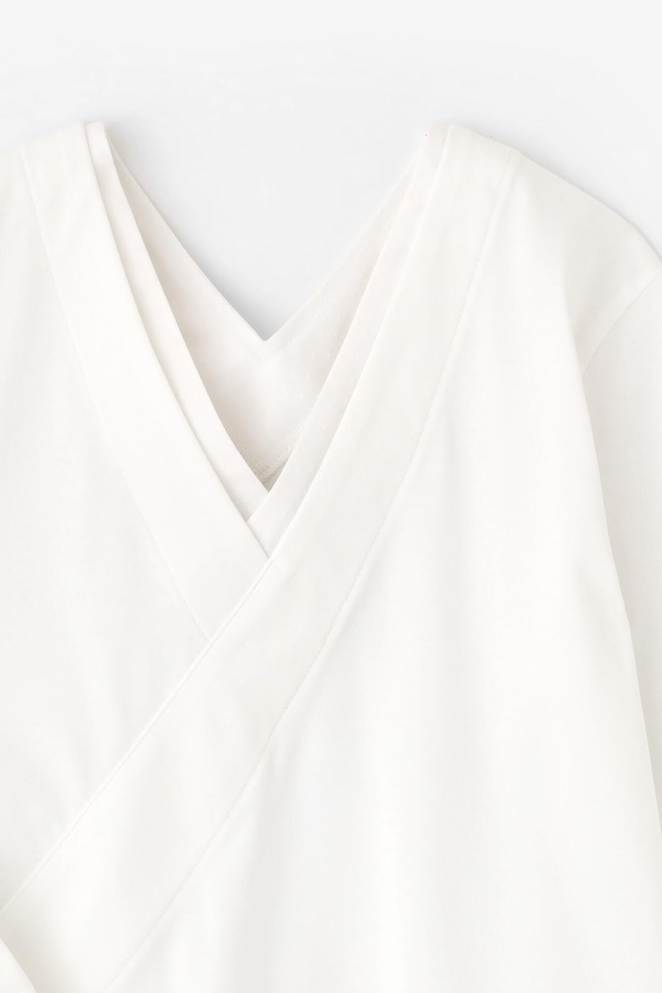 110双 超長綿（ちょうちょうめん）抜半衿（ぬきはんえり）ジバン 七分丈／つくも