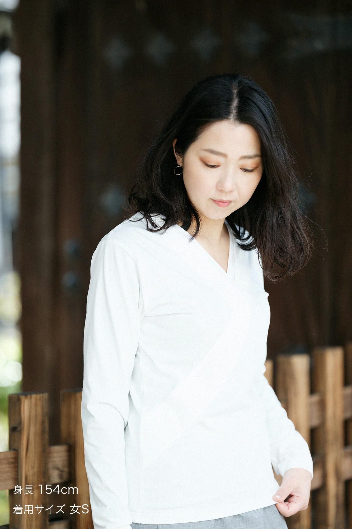 110双 超長綿（ちょうちょうめん） 抜半衿（ぬきはんえり）ジバン 十分丈／つくも