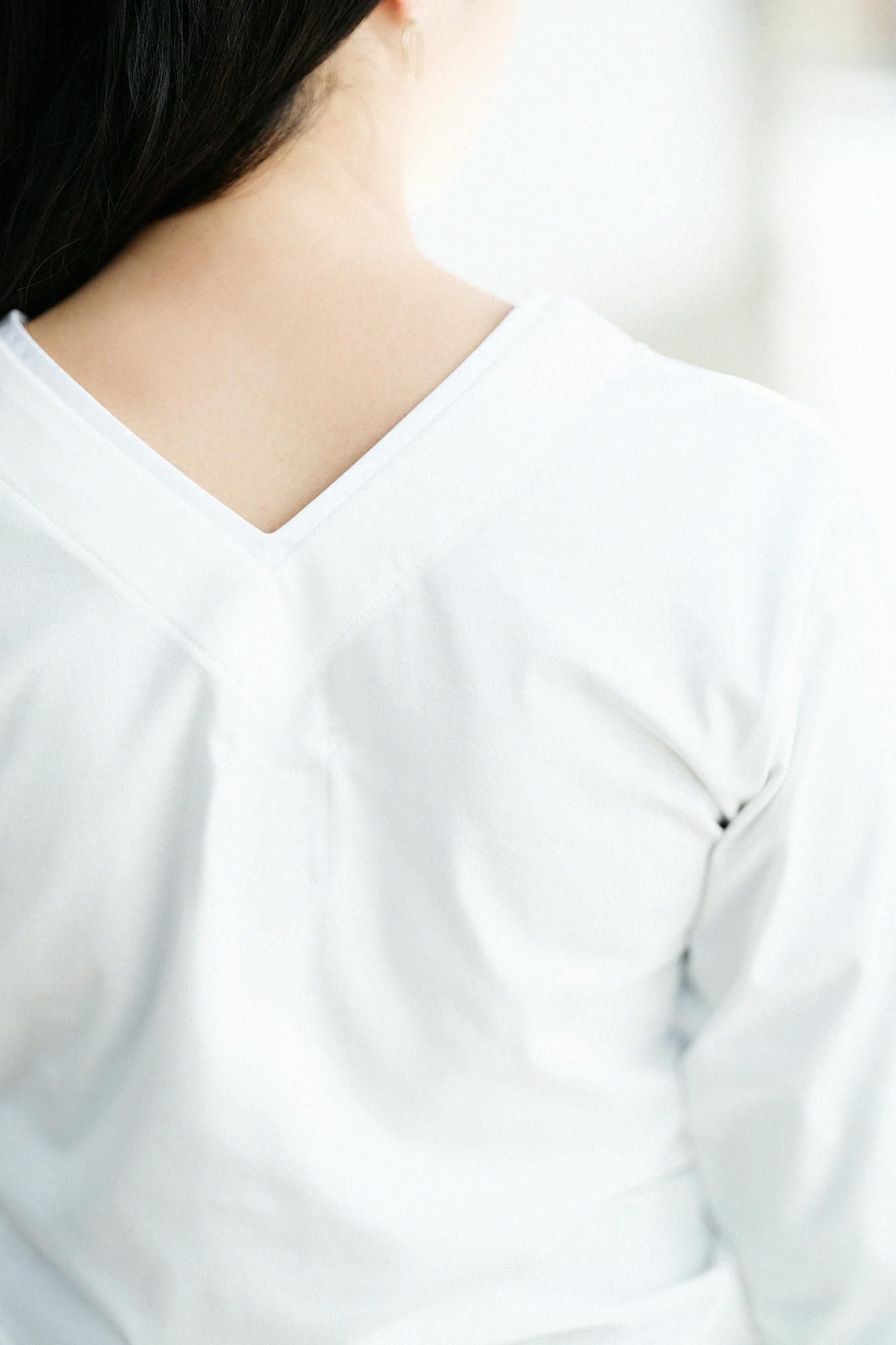 110双 超長綿（ちょうちょうめん） 抜半衿（ぬきはんえり）ジバン 十分丈／つくも