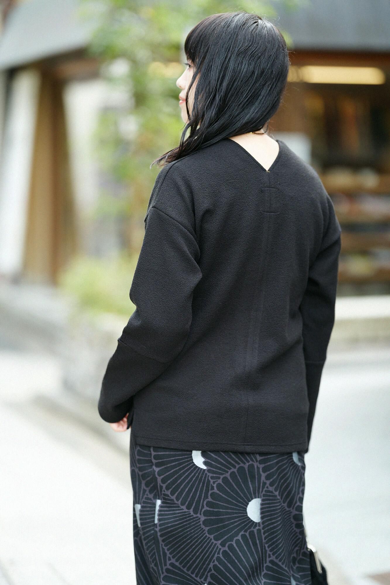 【美品】土日セール❣️SOU・SOU ♡さざんか柄の貫頭衣、高島縮 美品】土日セール❣️SOU・SOU ♡さざんか柄の貫頭衣、高島縮