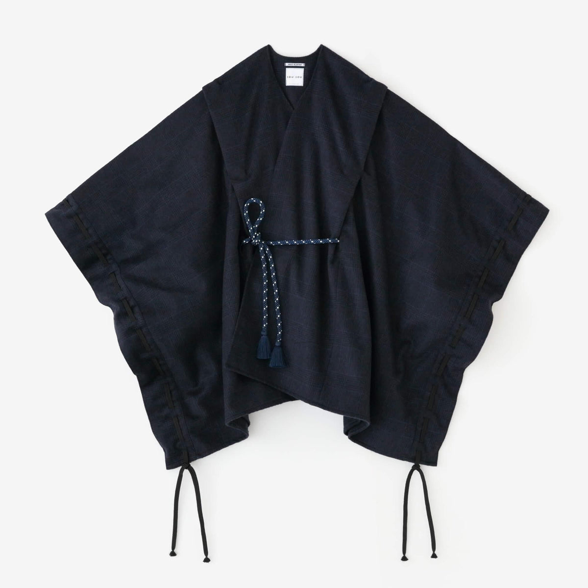 sousou カシミヤ混梳毛きさらぎ透かし肩上げ袖括り 本日発売＞『 SOU・SOU 着衣 カシミヤ混 梳毛 きさらぎ 透かし