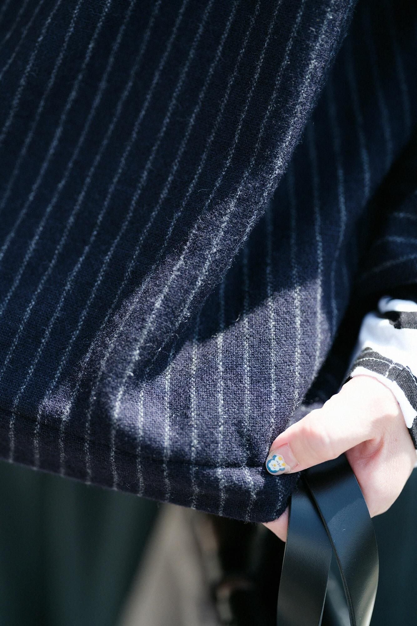 SOU・SOU★美品★薙刀被風★二重織★普通丈★袷★SO-SU-U★濃灰 薙刀被風 袷