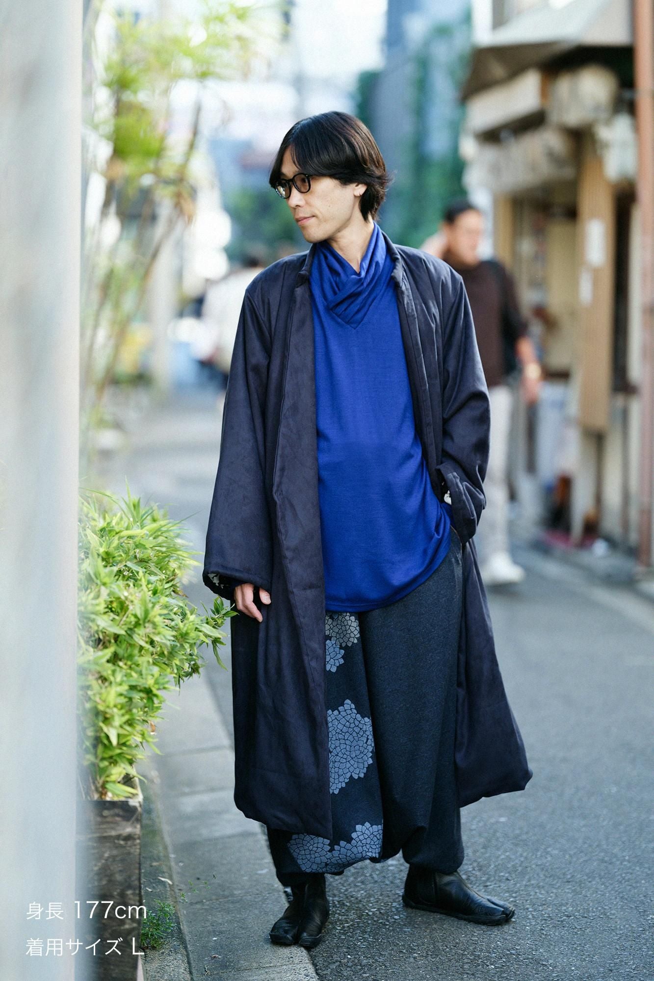 SOU SOU ソウソウ 富士 パンツ 有松鳴海峡　近清日本製 伊本綿Mサイズ 伊勢木綿 20/20 麻混 富士（ふじ） 2.0／消炭色（けしずみいろ）