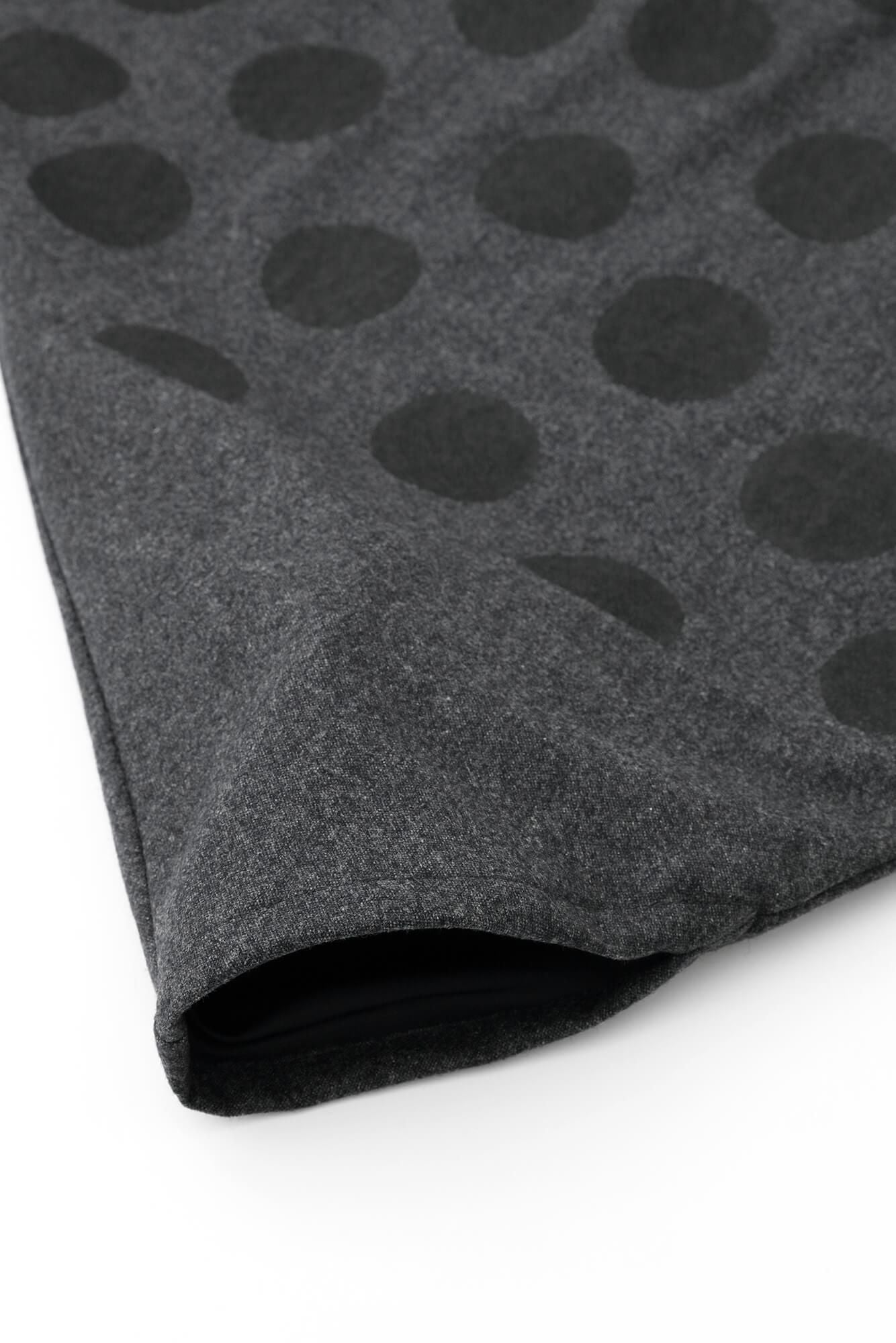 梳毛 富士（飛鼠褲）2.0／深灰色×圓點