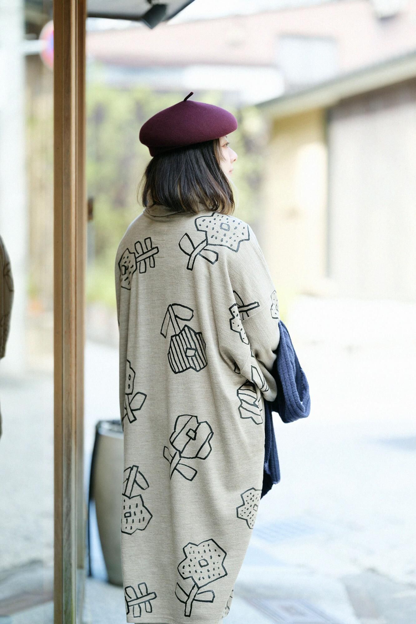 net限定】梳毛阿弥（そもうあみ） 衿巻薙刀長方形衣（えりまき