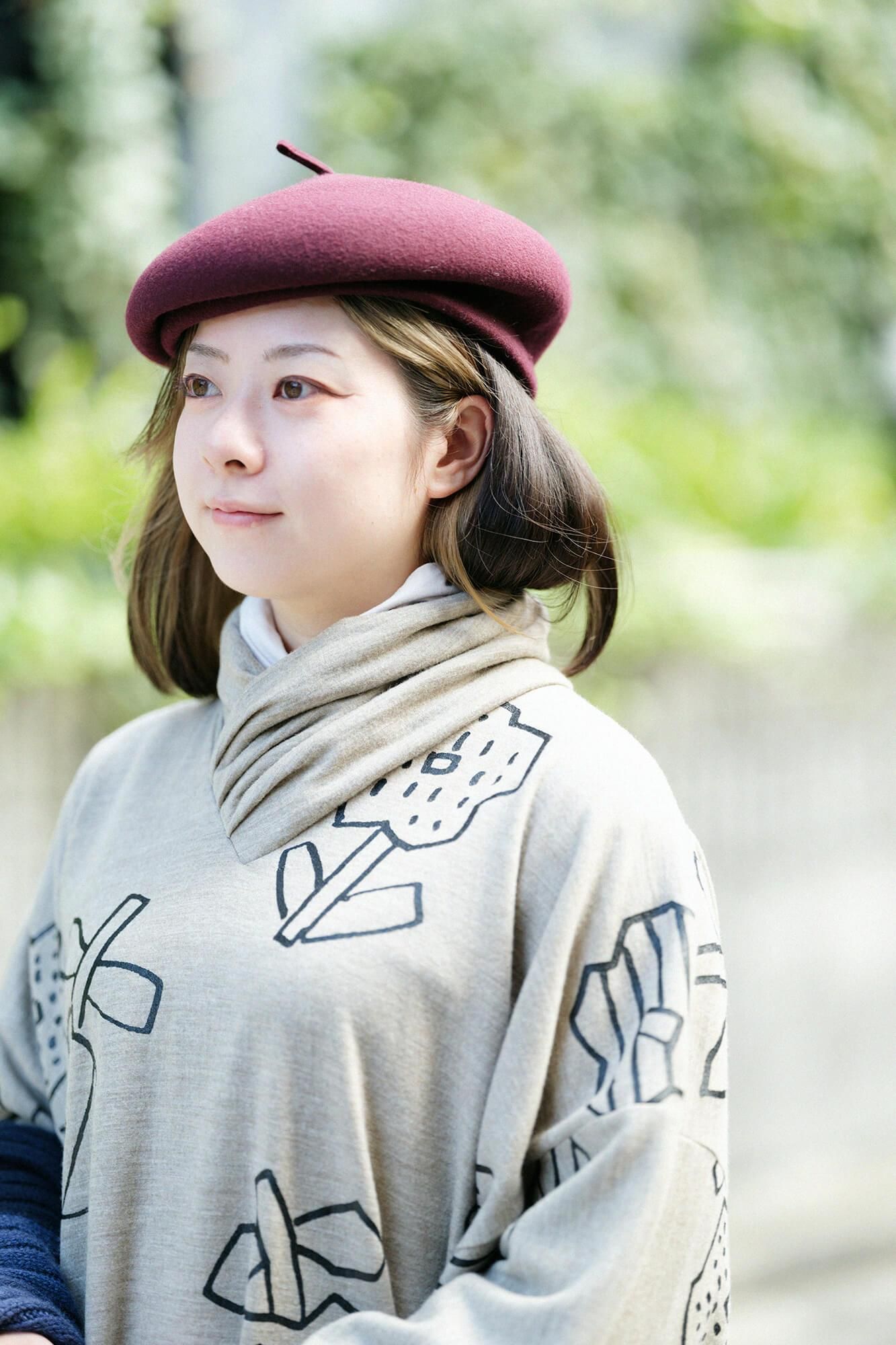 【美品】sou•sou 梳毛圧縮阿弥　半衿薙刀長方形衣 net限定】梳毛（そもう） 両面編（りょうめんあみ） 衿巻薙刀