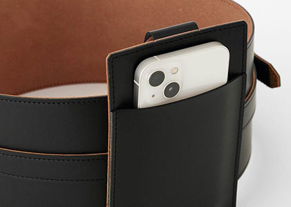 新品未使用　sousou ワンタッチ革帯　白 革帯