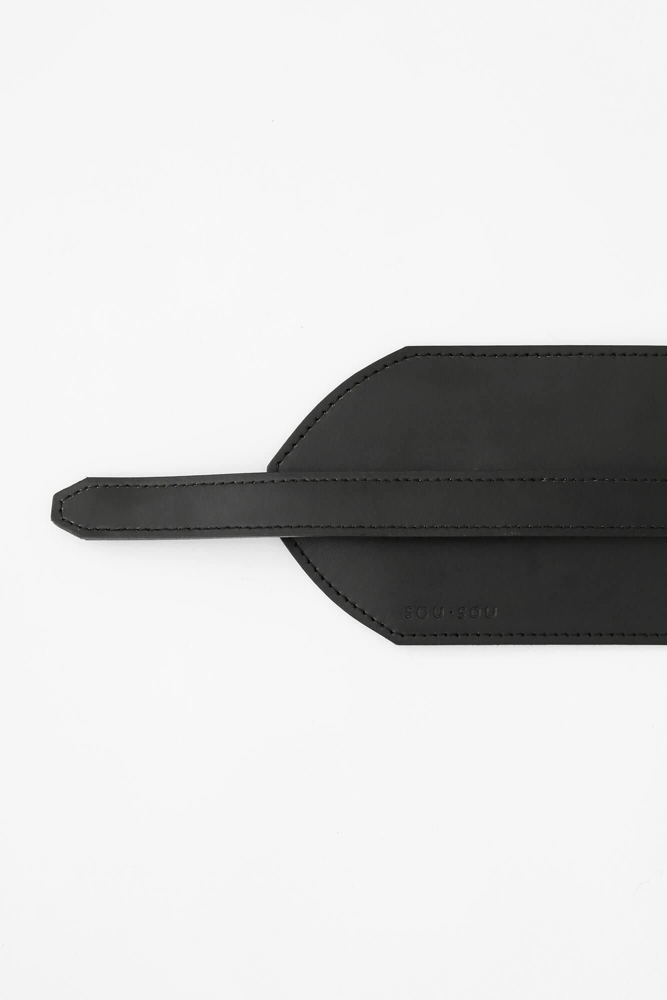 Leather Obi Belt Extra Large / Black 4