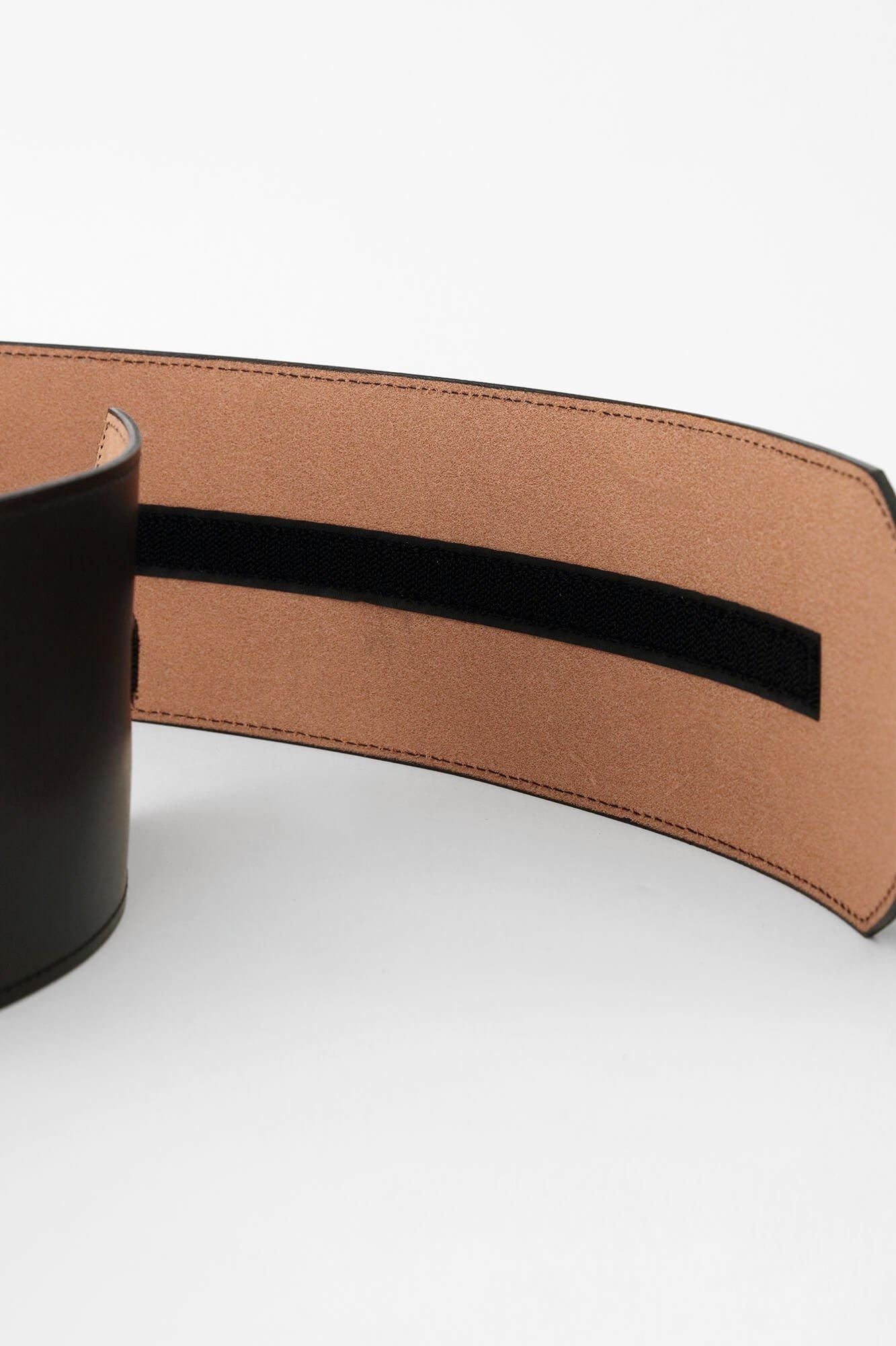 Leather Obi Belt Extra Large / Black 4