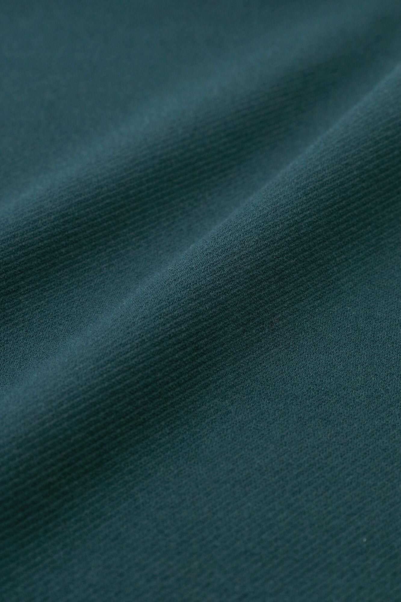 ● Kersey編圓弧袖半衿襯衣/深綠色