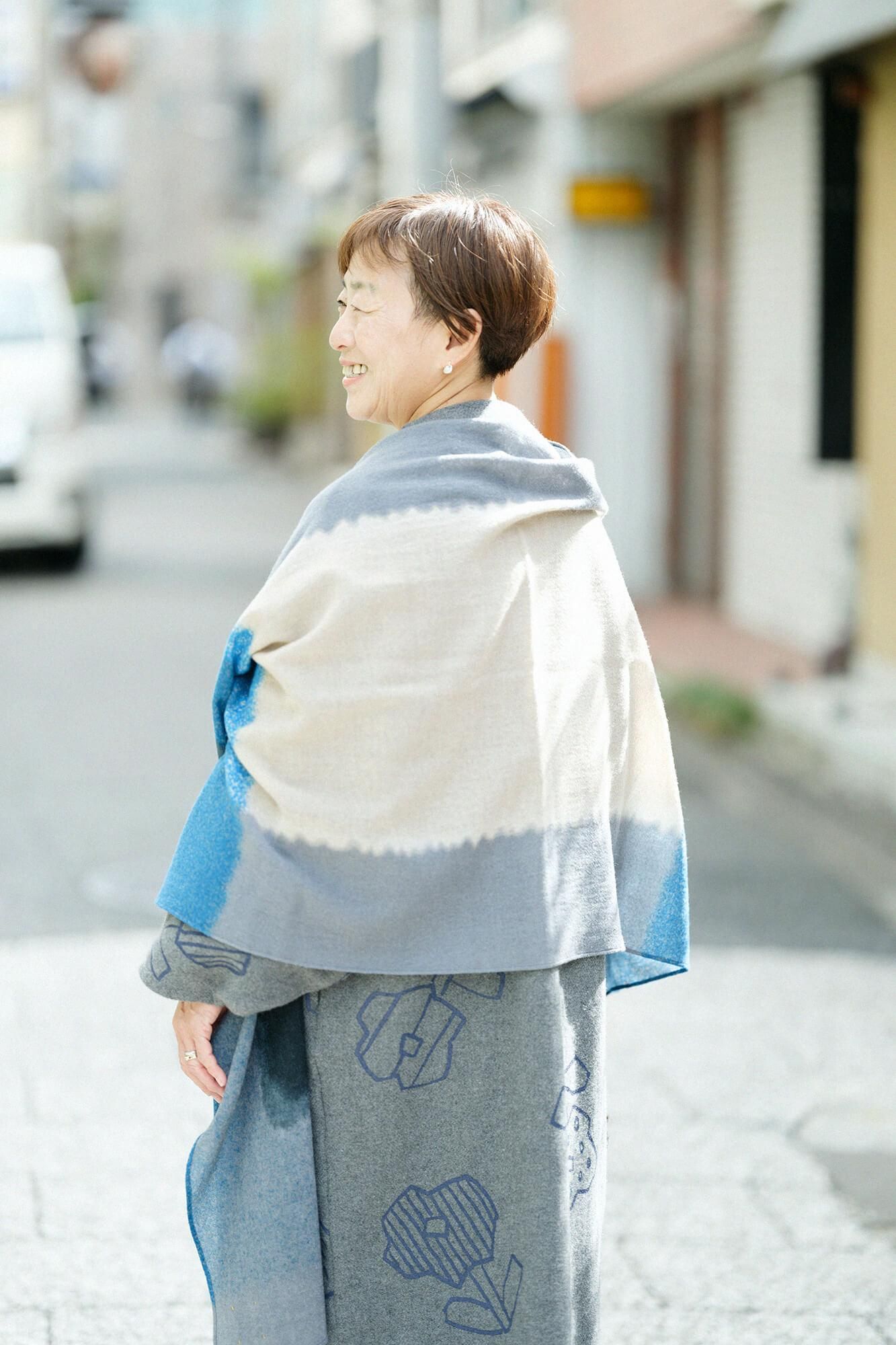 SOU・SOU×Hinata Hatae Scarf / Black Green×Beidge