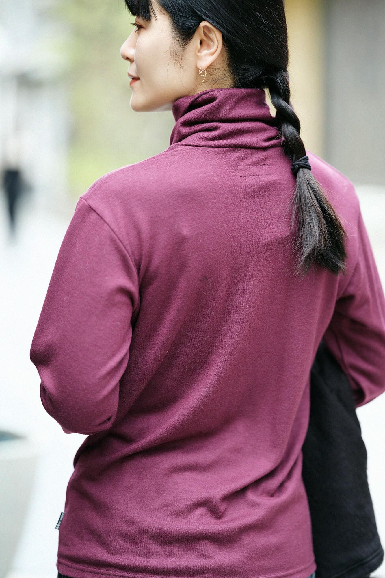 【预订】可水洗羊毛平纹针织领带/石榴色（*预计11月25日左右发货）