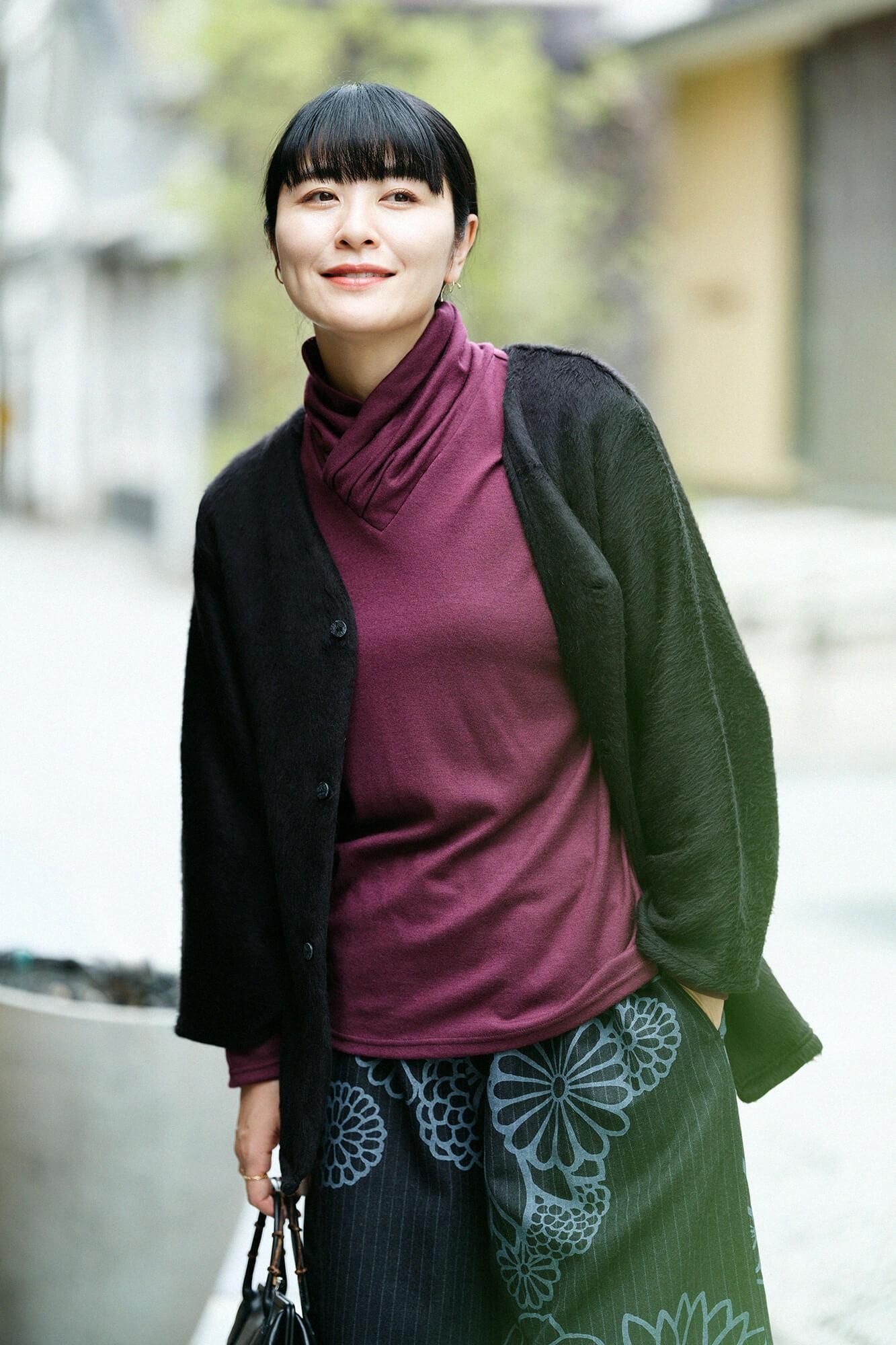 【预订】可水洗羊毛平纹针织领带/石榴色（*预计11月25日左右发货）