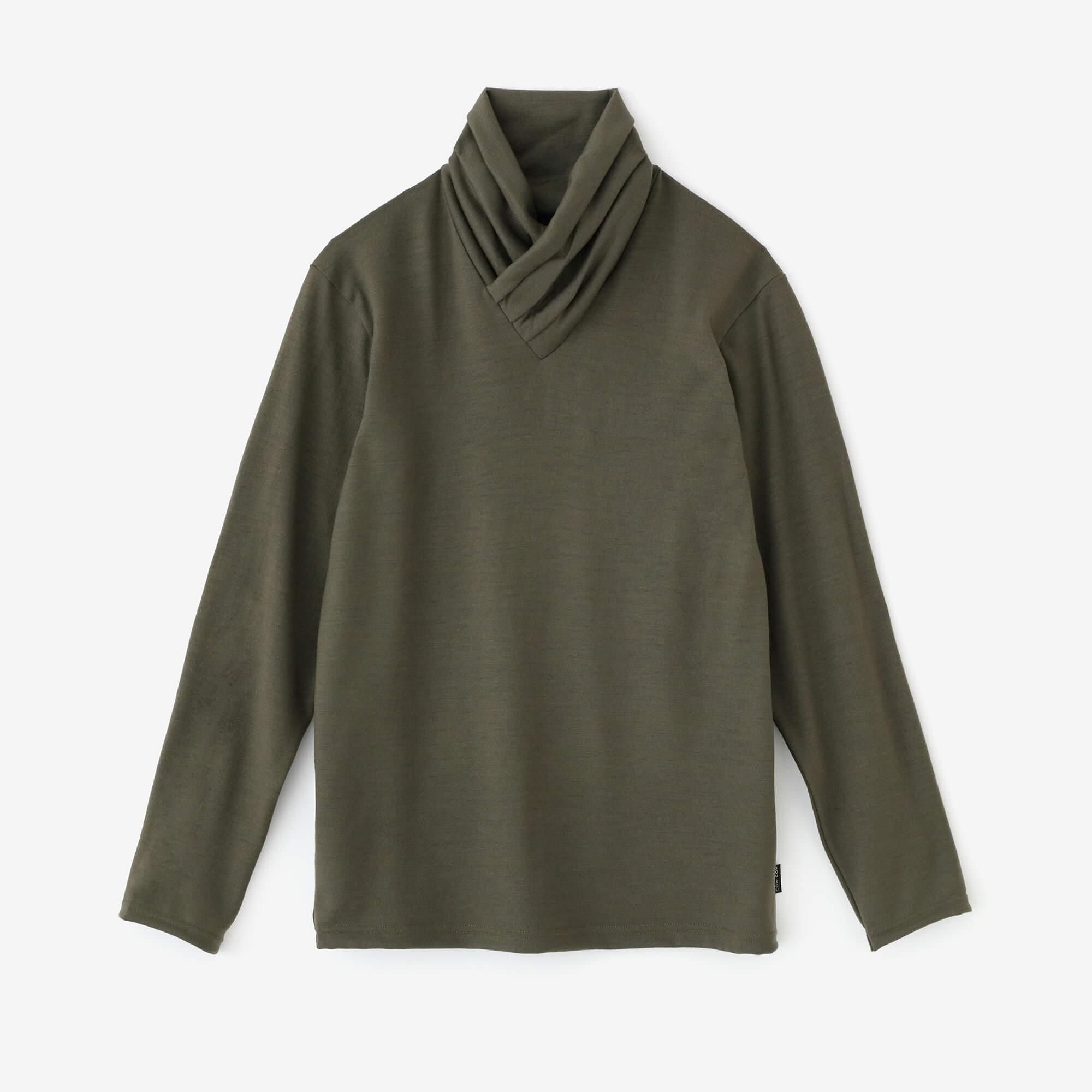 【预订】可水洗羊毛平纹针织领巾/柳竹茶（*预计11月25日左右发货）