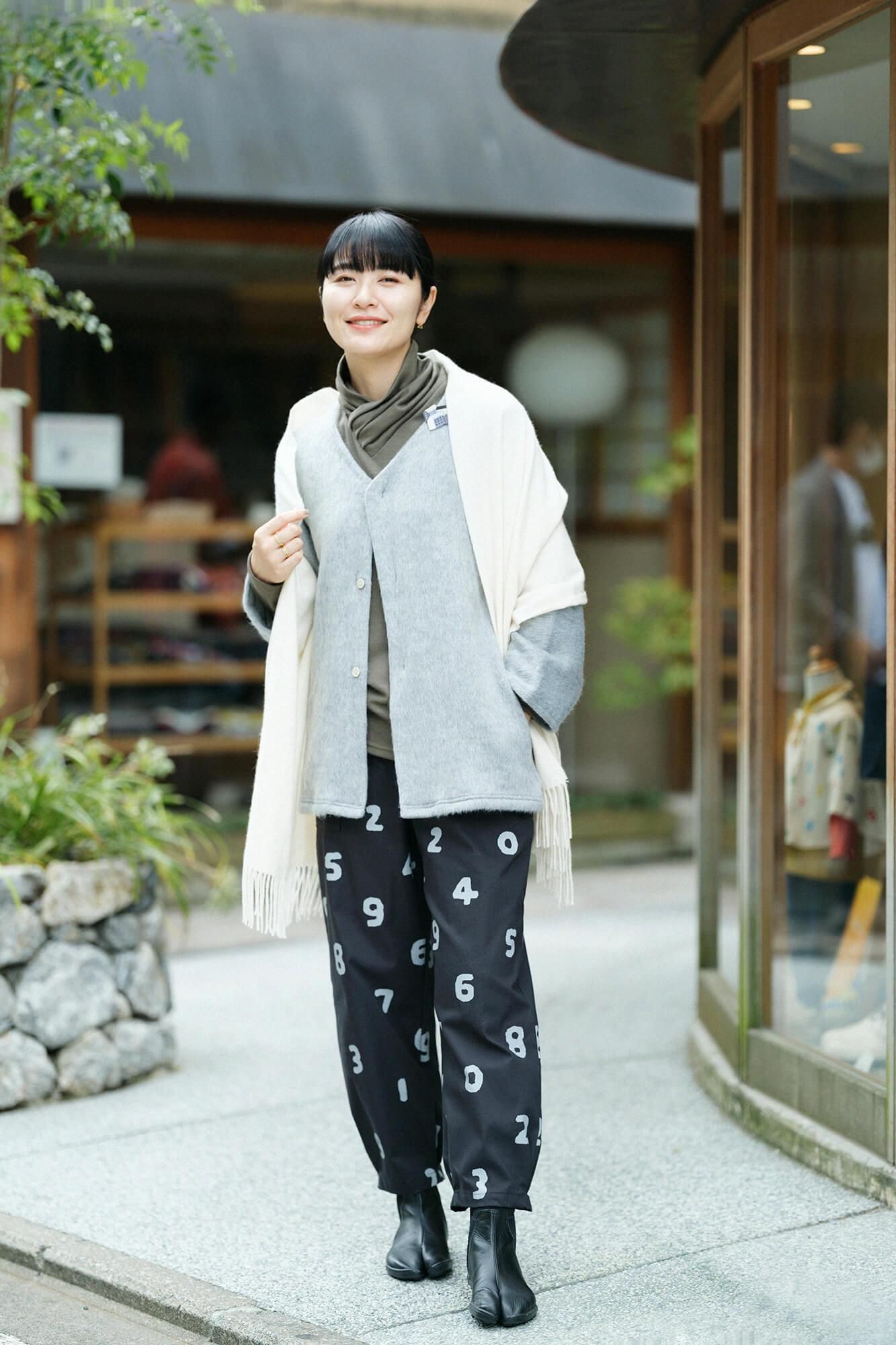 【预订】可水洗羊毛平纹针织领巾/柳竹茶（*预计11月25日左右发货）