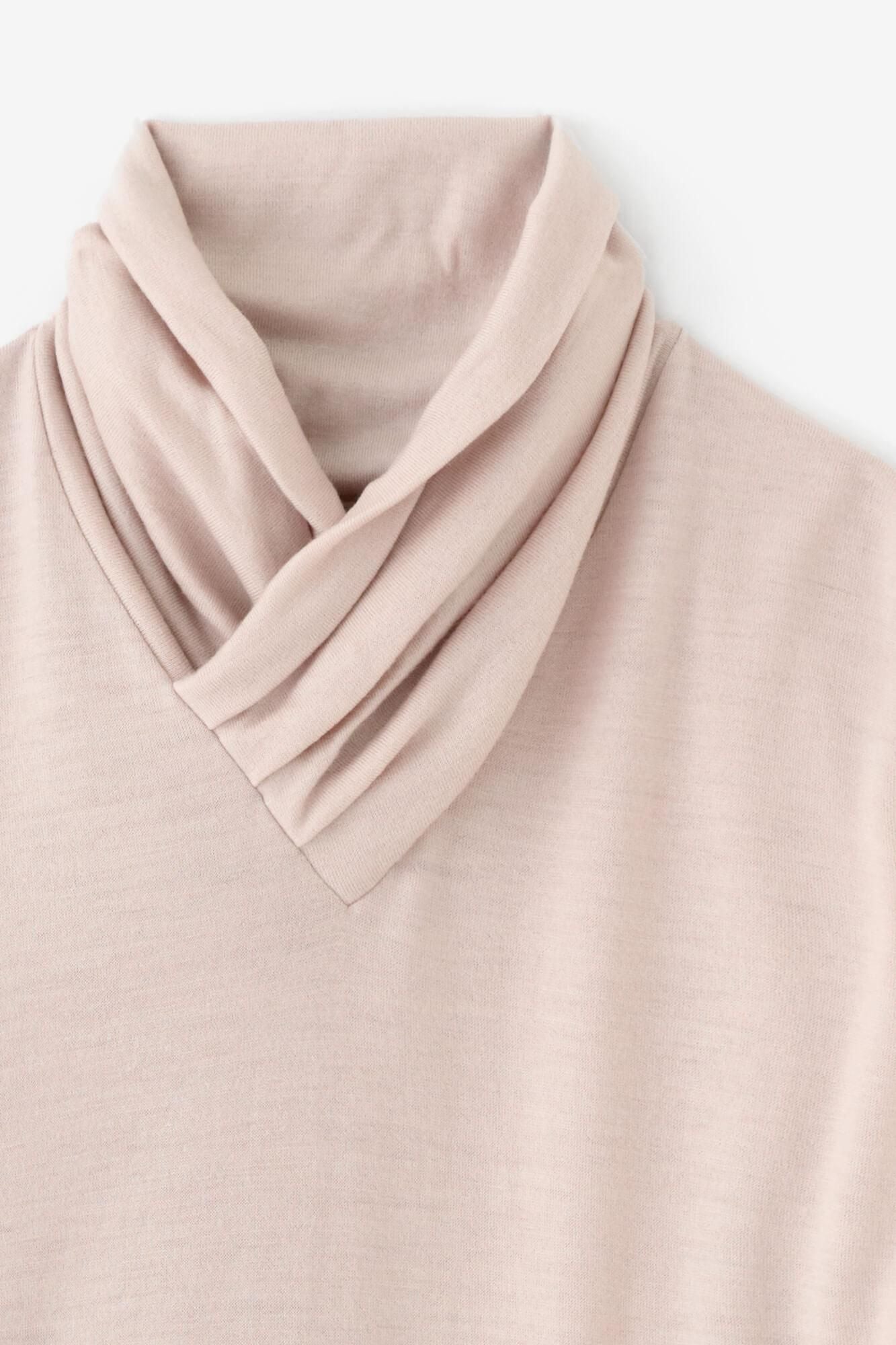 워셔블 울 천축 에리마키지반／벚꽃색