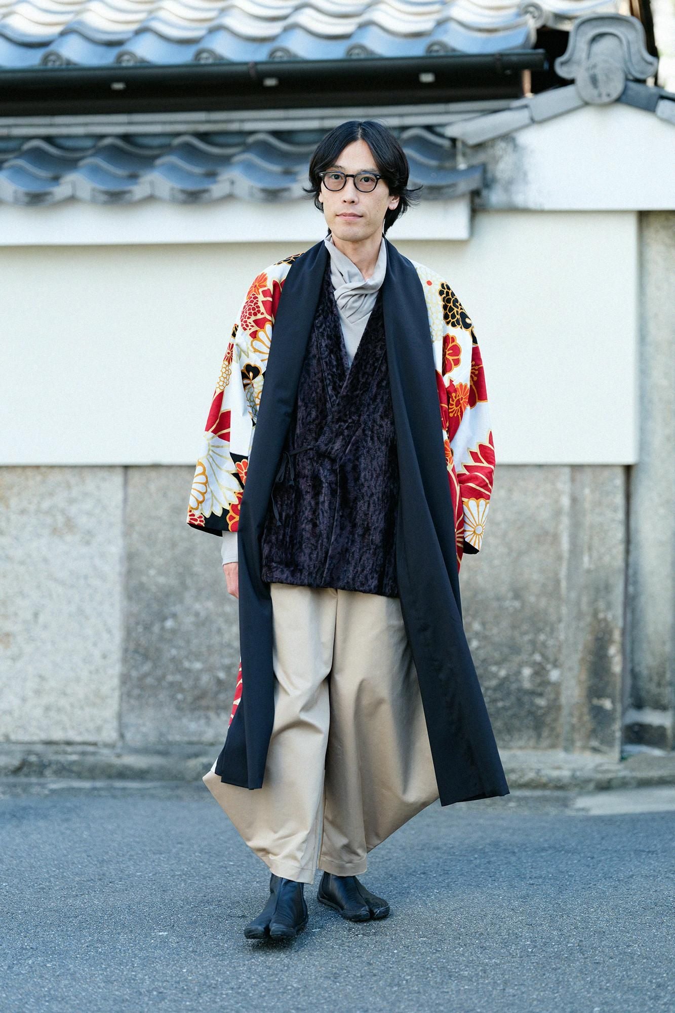 平針織 可洗羊毛 高領上衣／灰汁色