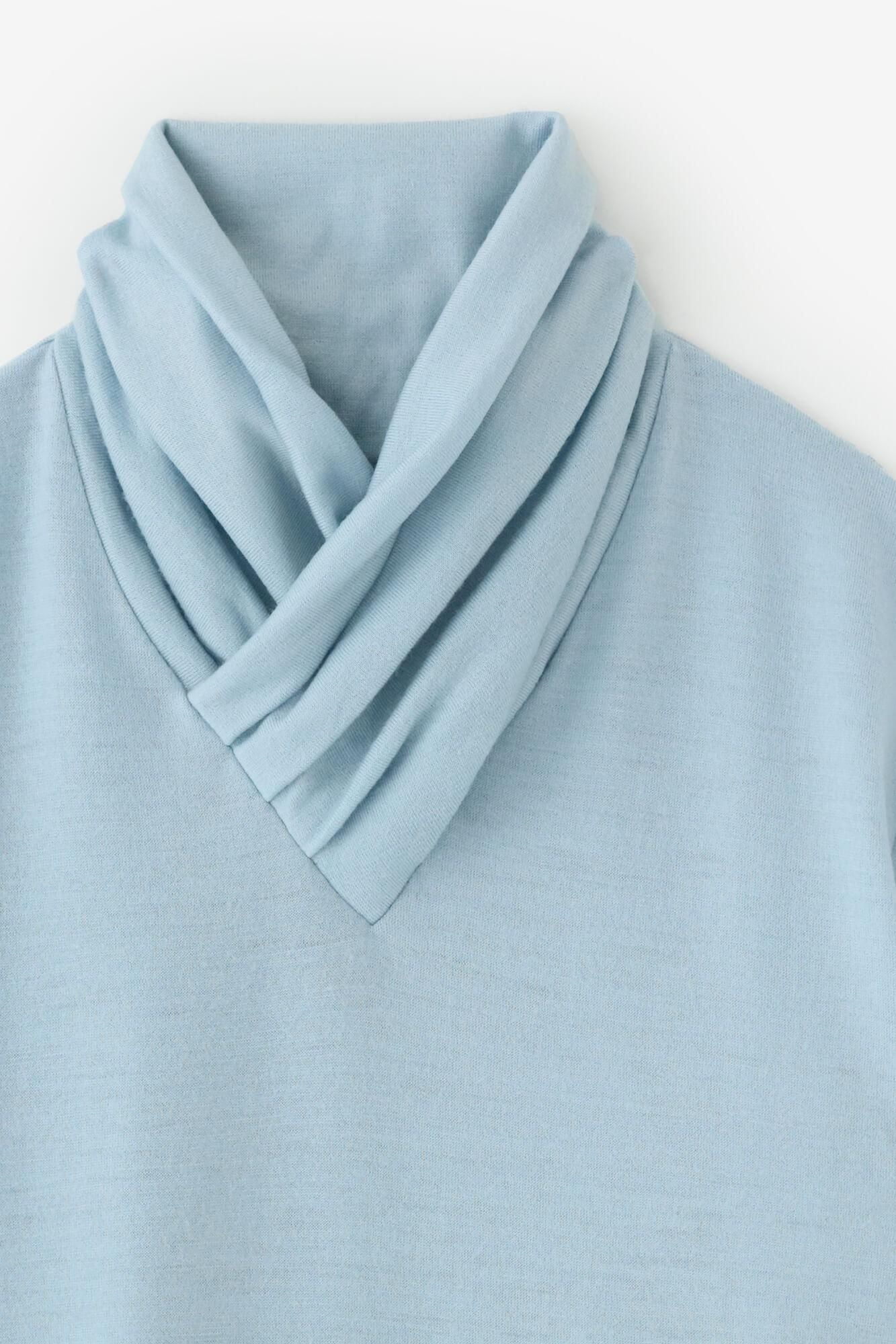 【预订】可水洗羊毛平纹针织领带/天蓝色（*预计11月25日左右发货）