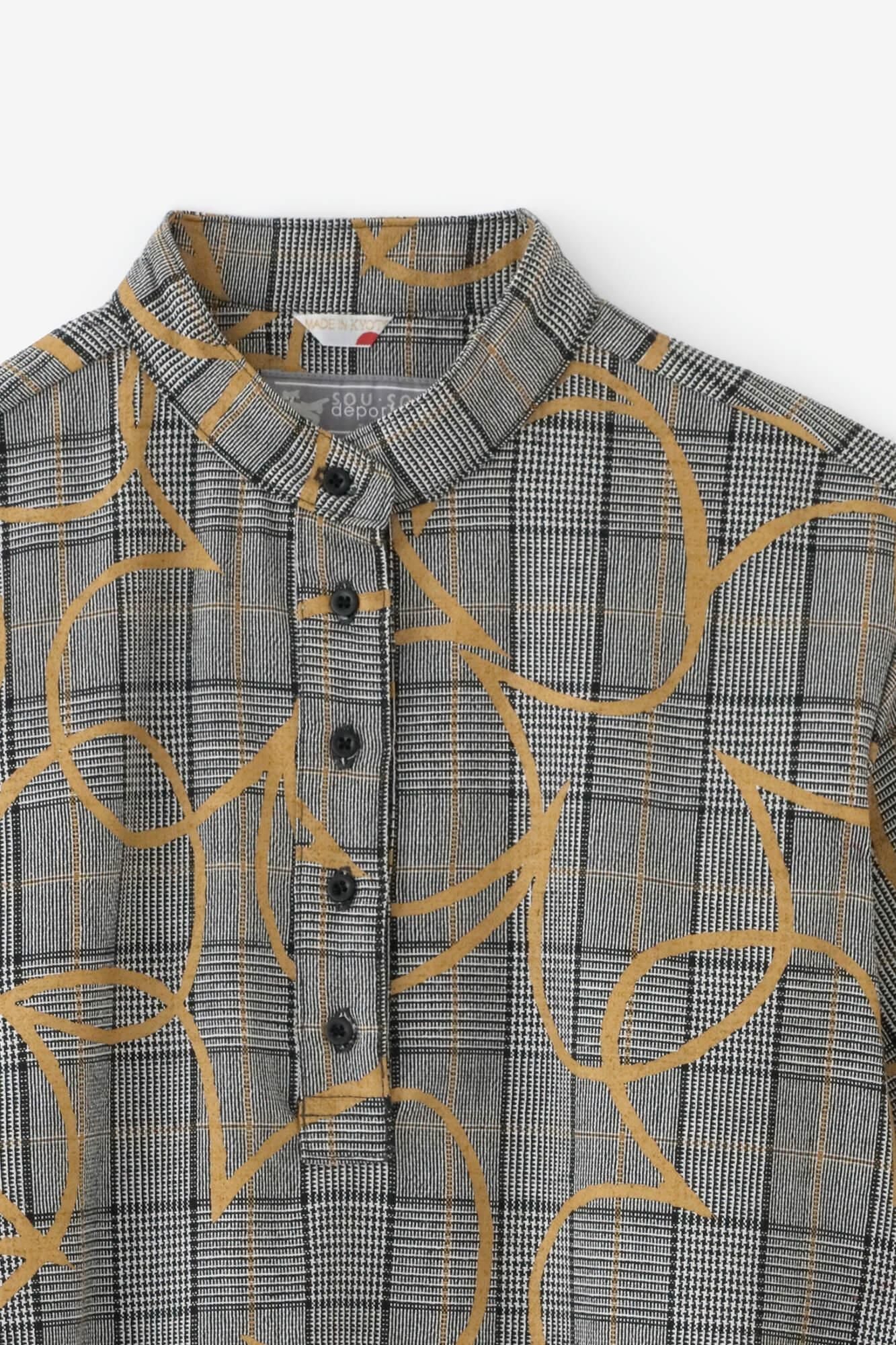 Wool×Linen Blend Check H.N.BIKE One-piece Dress／ Happiness