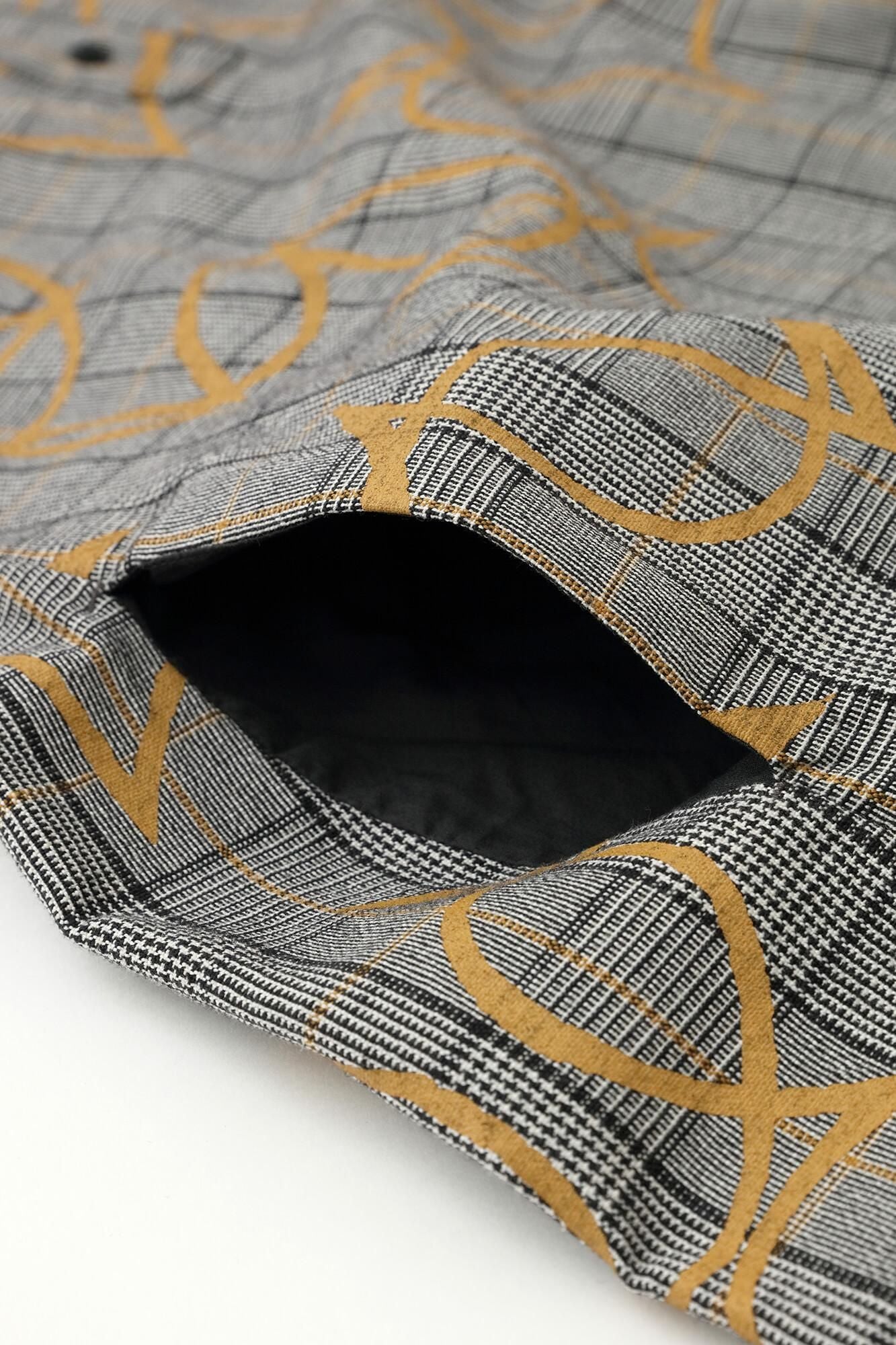 Wool×Linen Blend Check H.N.BIKE One-piece Dress／ Happiness