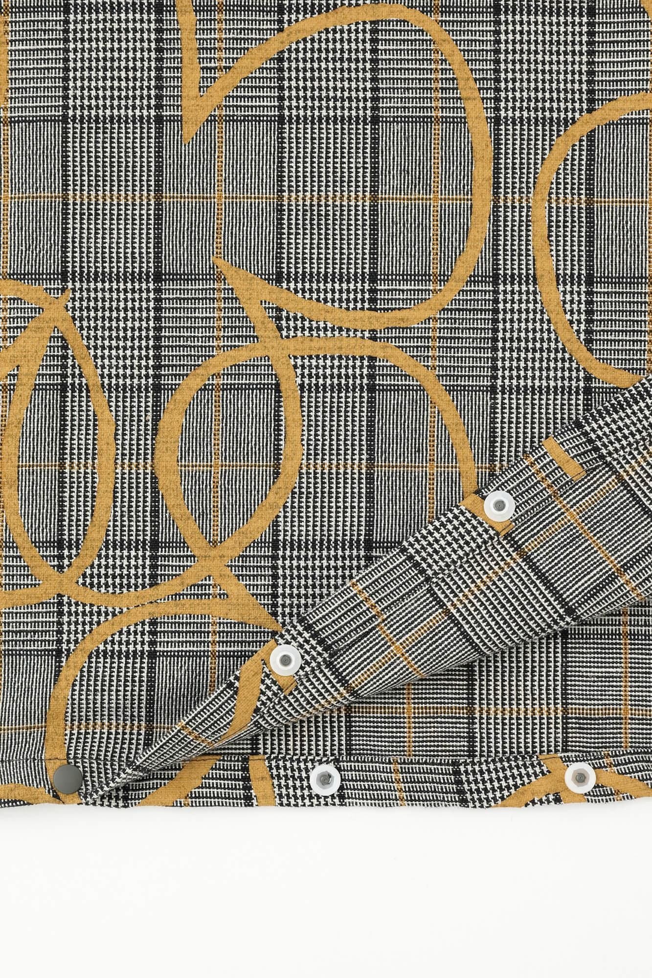 Wool×Linen Blend Check H.N.BIKE One-piece Dress／ Happiness