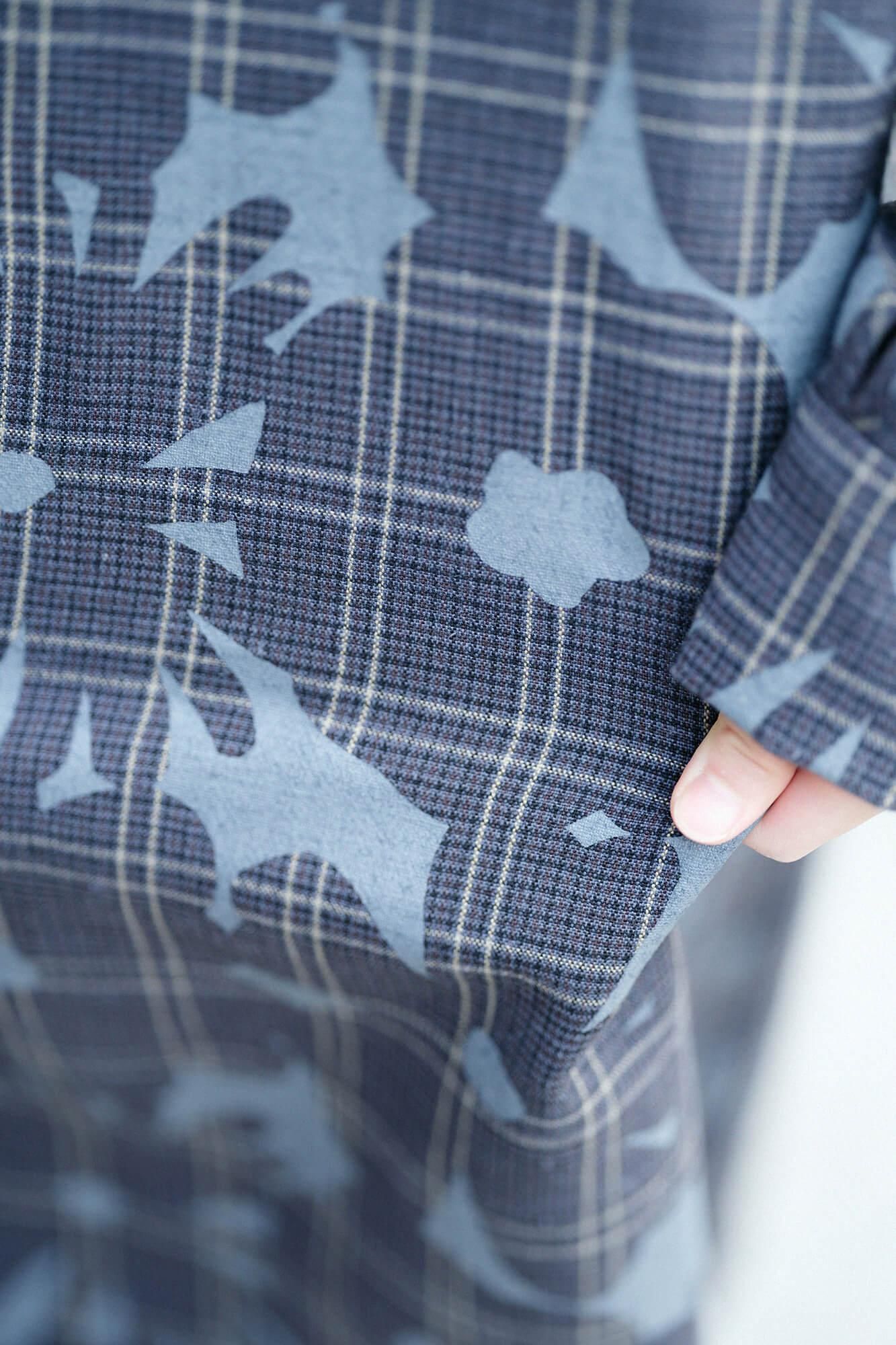 【◯预订】羊毛 x 亚麻混纺格纹 H.N.BIKE One Piece / Easygoing（*预计 12 月 2 日左右发货）