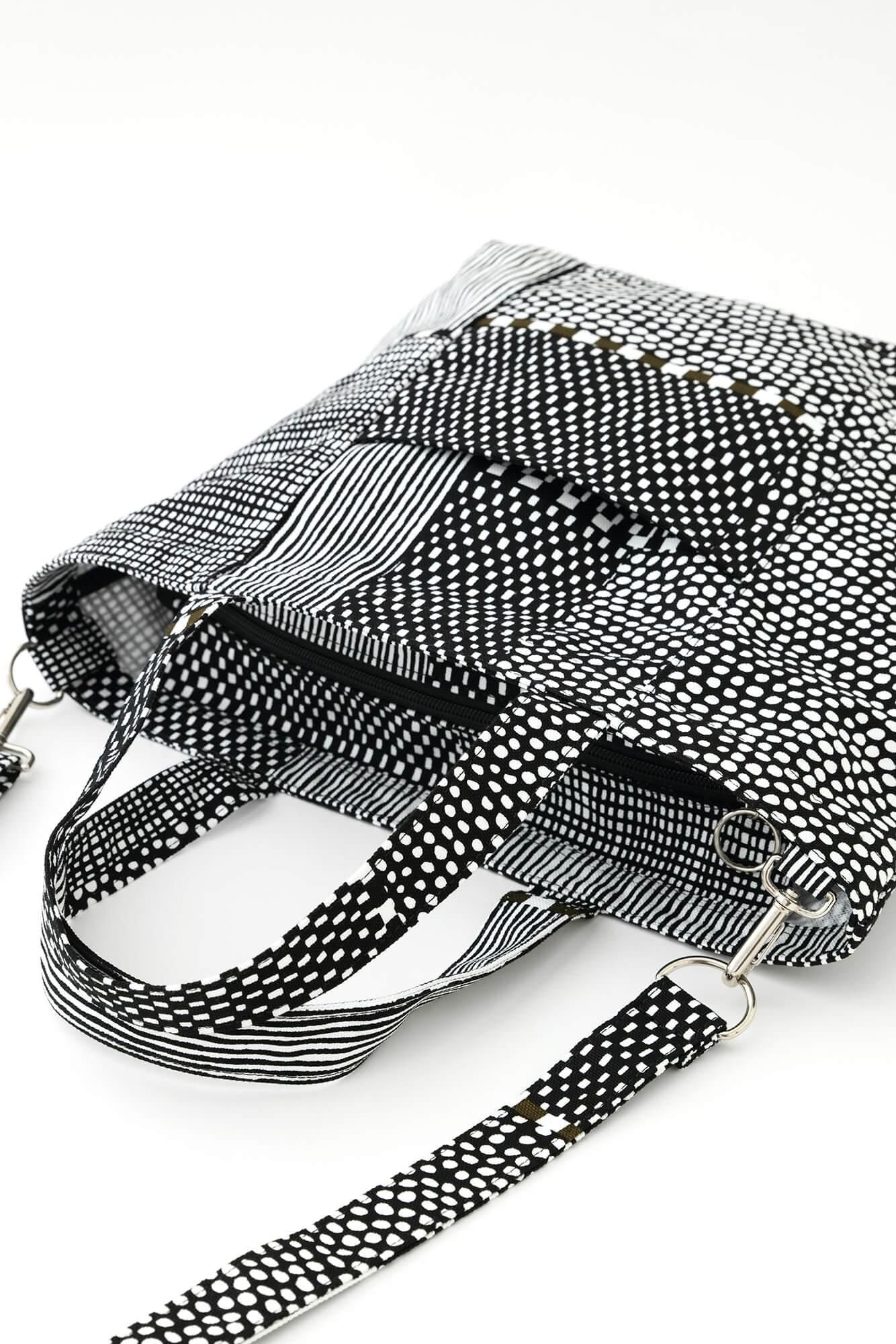 2WAY BIKE Tote/Magasane Ink schwarz und moos (Sumikuro Nikoke)