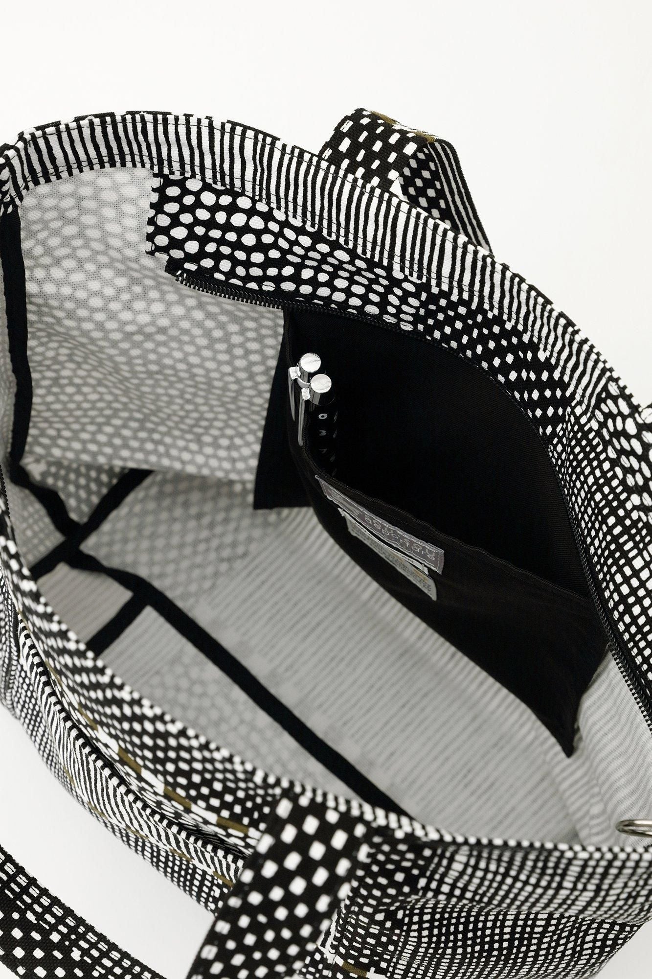 2WAY BIKE Tote/Magasane Ink schwarz und moos (Sumikuro Nikoke)