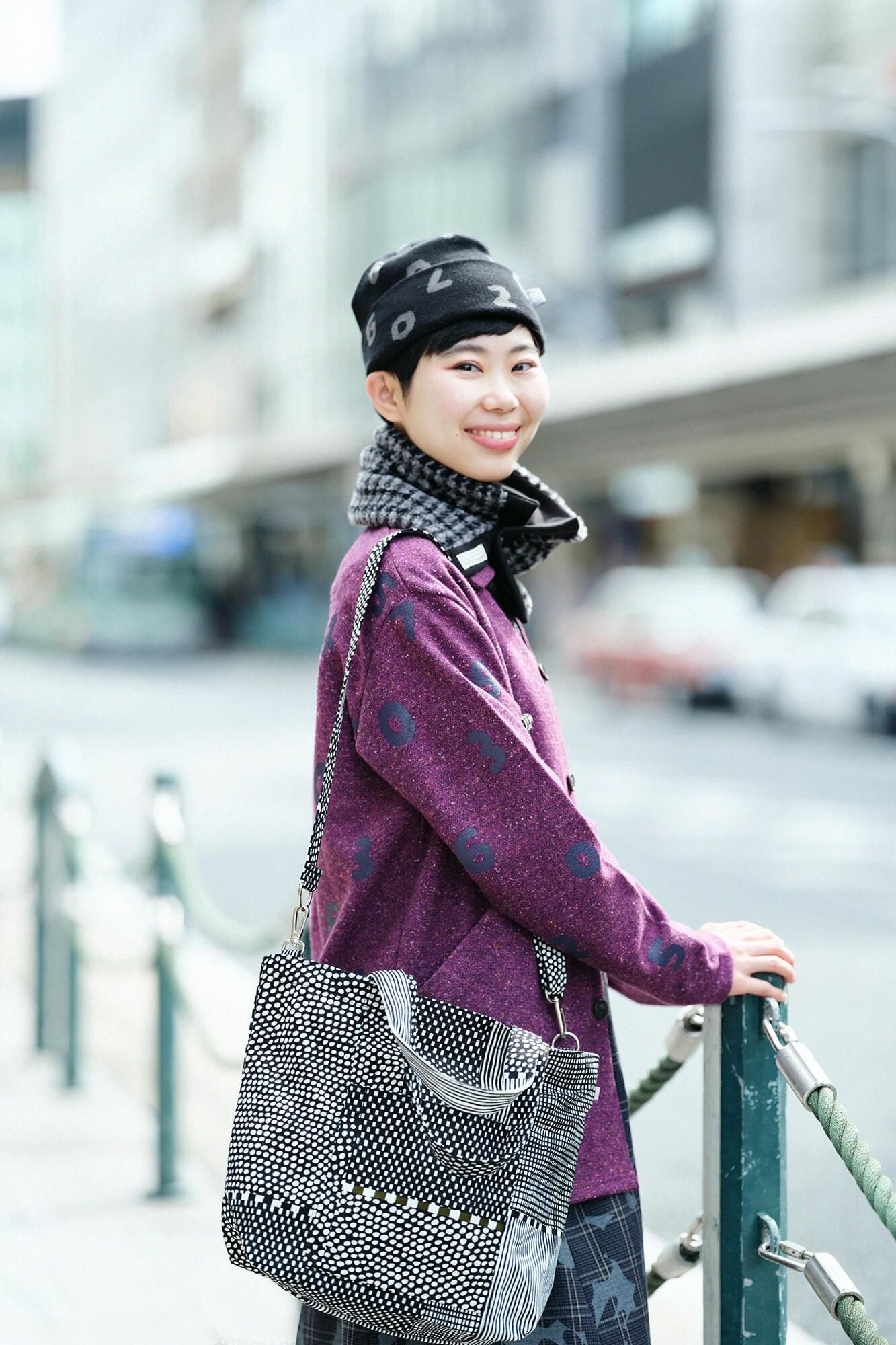 2WAY BIKE Tote/Magasane Ink schwarz und moos (Sumikuro Nikoke)