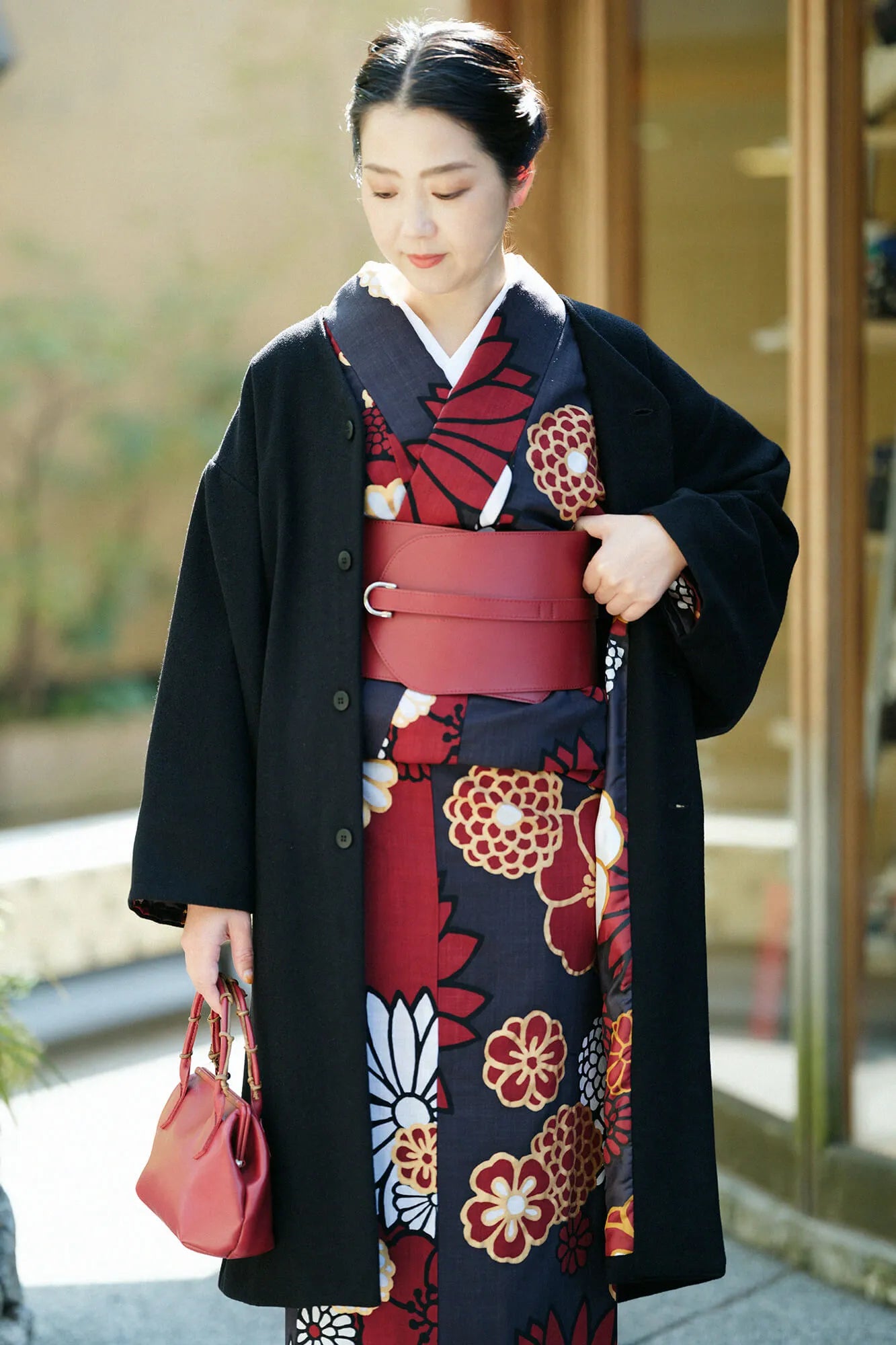 【Auf Bestellung gefertigt】Mosurin Kimono (vollständig gefüttert) / Kinrandonsu (金襴緞子)【※Lieferung ca. 7 Wochen】 